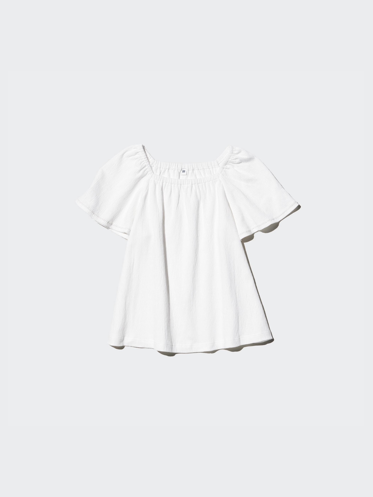Girls футболка с рукавами-воланами — UNIQLO