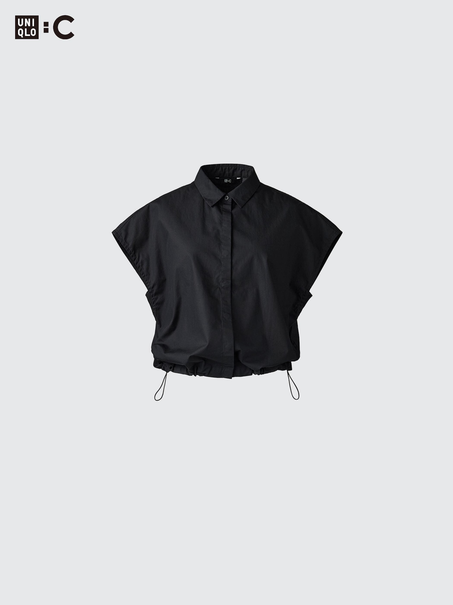 Рубашка укороченная без рукавов — UNIQLO