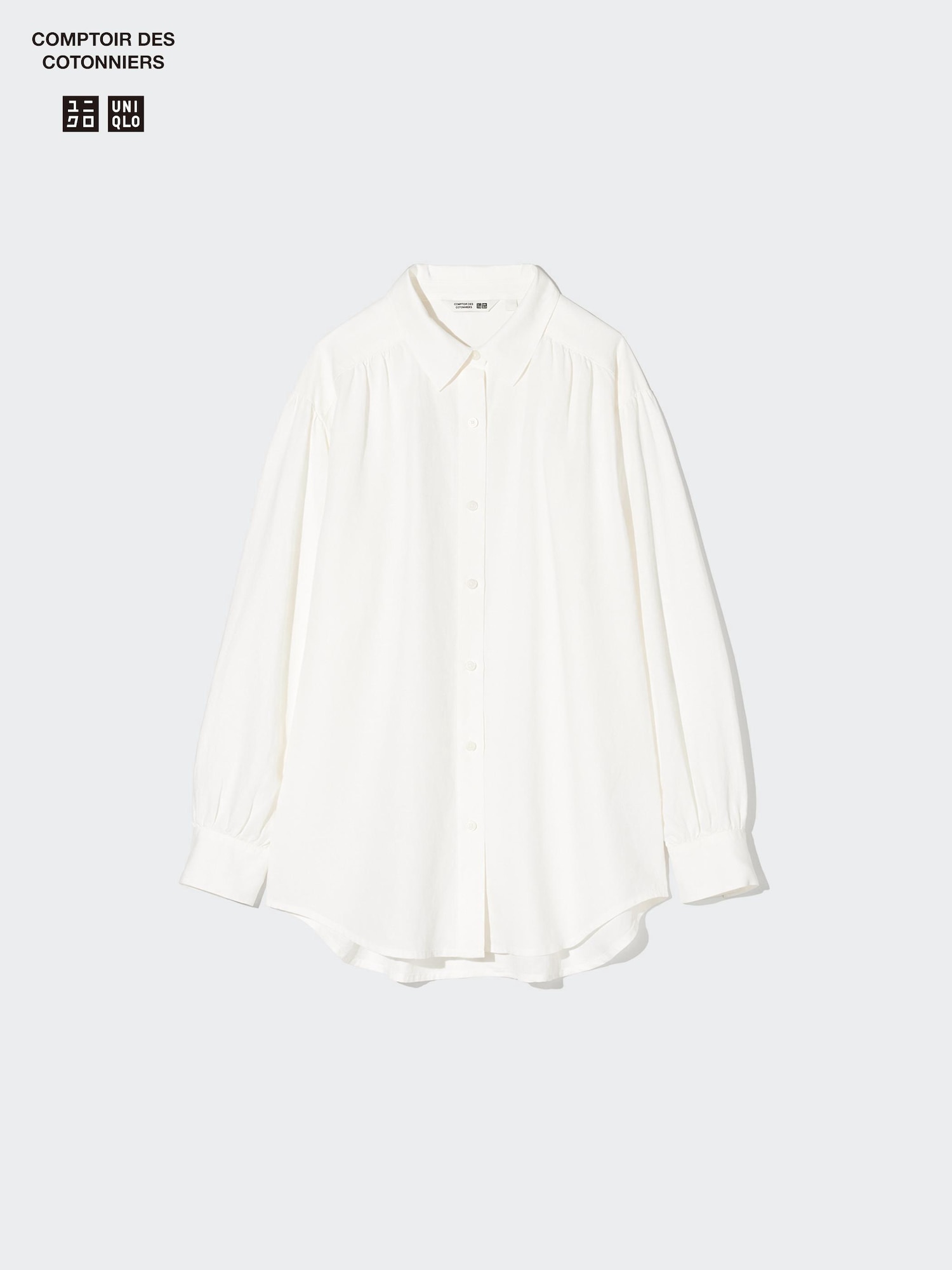 Оверсайз-рубашка из льна — UNIQLO