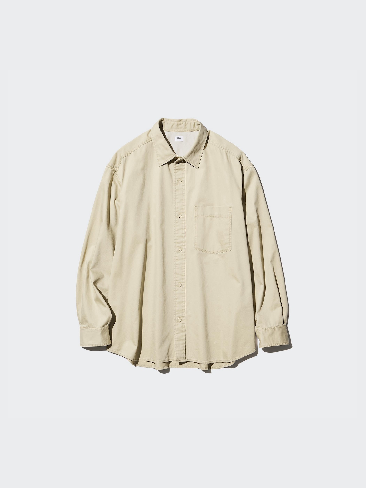 Рубашка-оверсайз из твила — UNIQLO