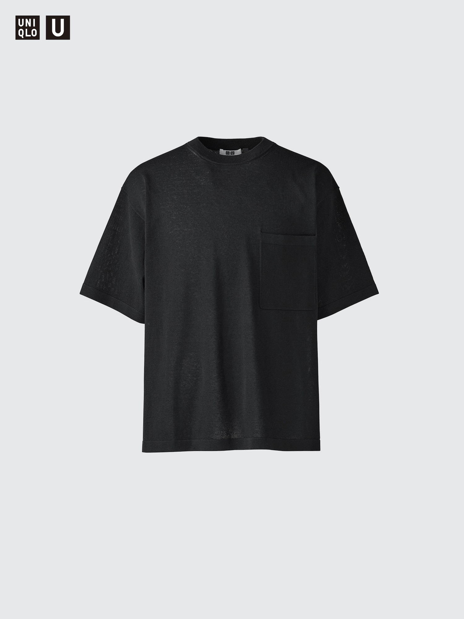 Свитер с круглым вырезом, короткий рукав — UNIQLO