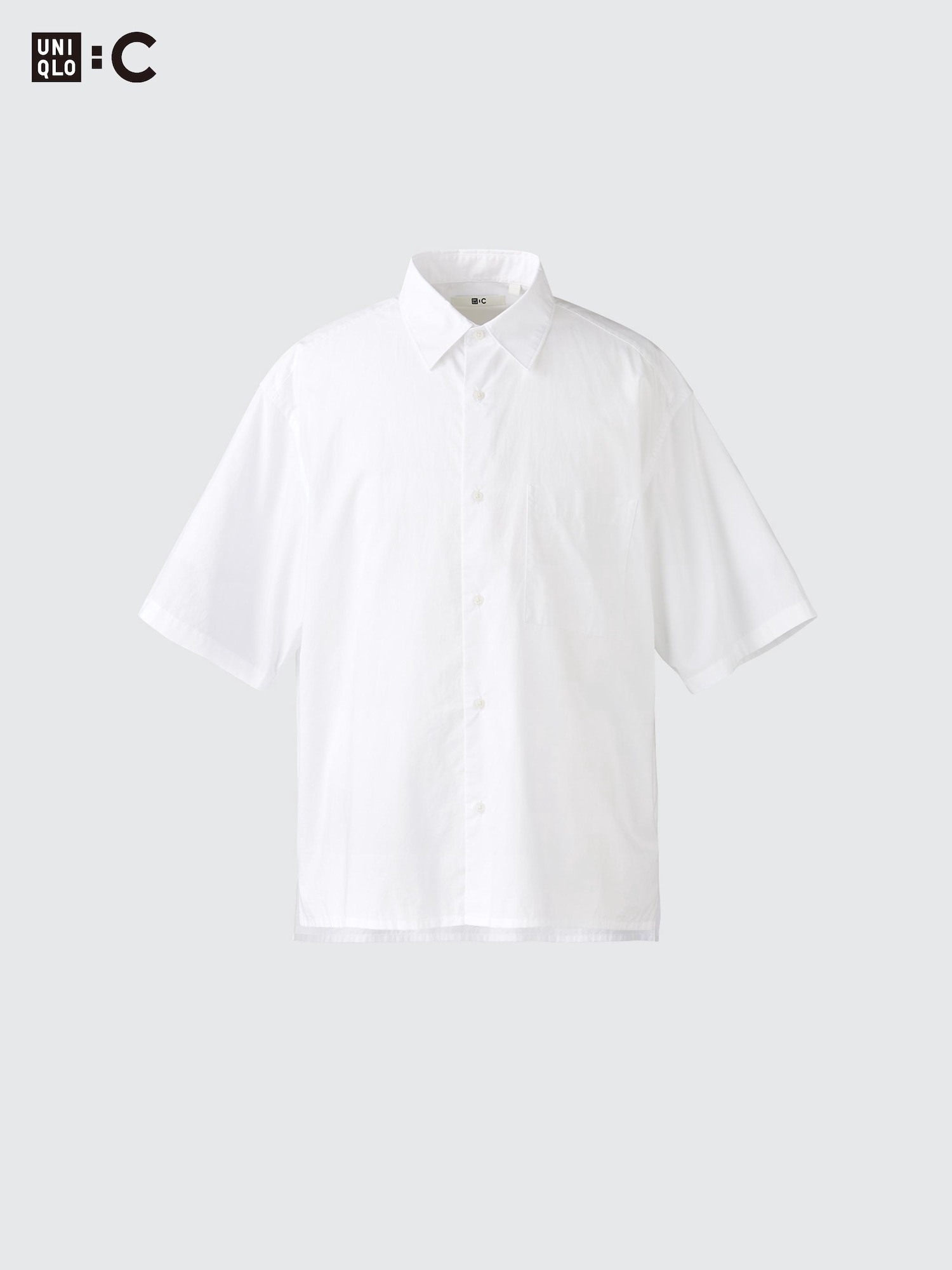 Рубашка из поплина оверсайз — UNIQLO