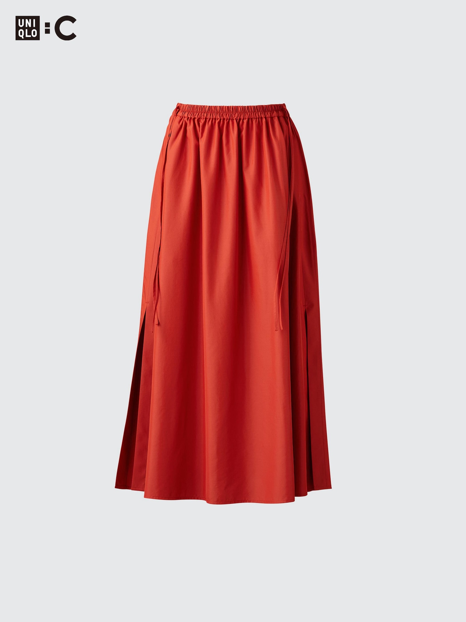 Длинная юбка со сборкой и разрезом — UNIQLO