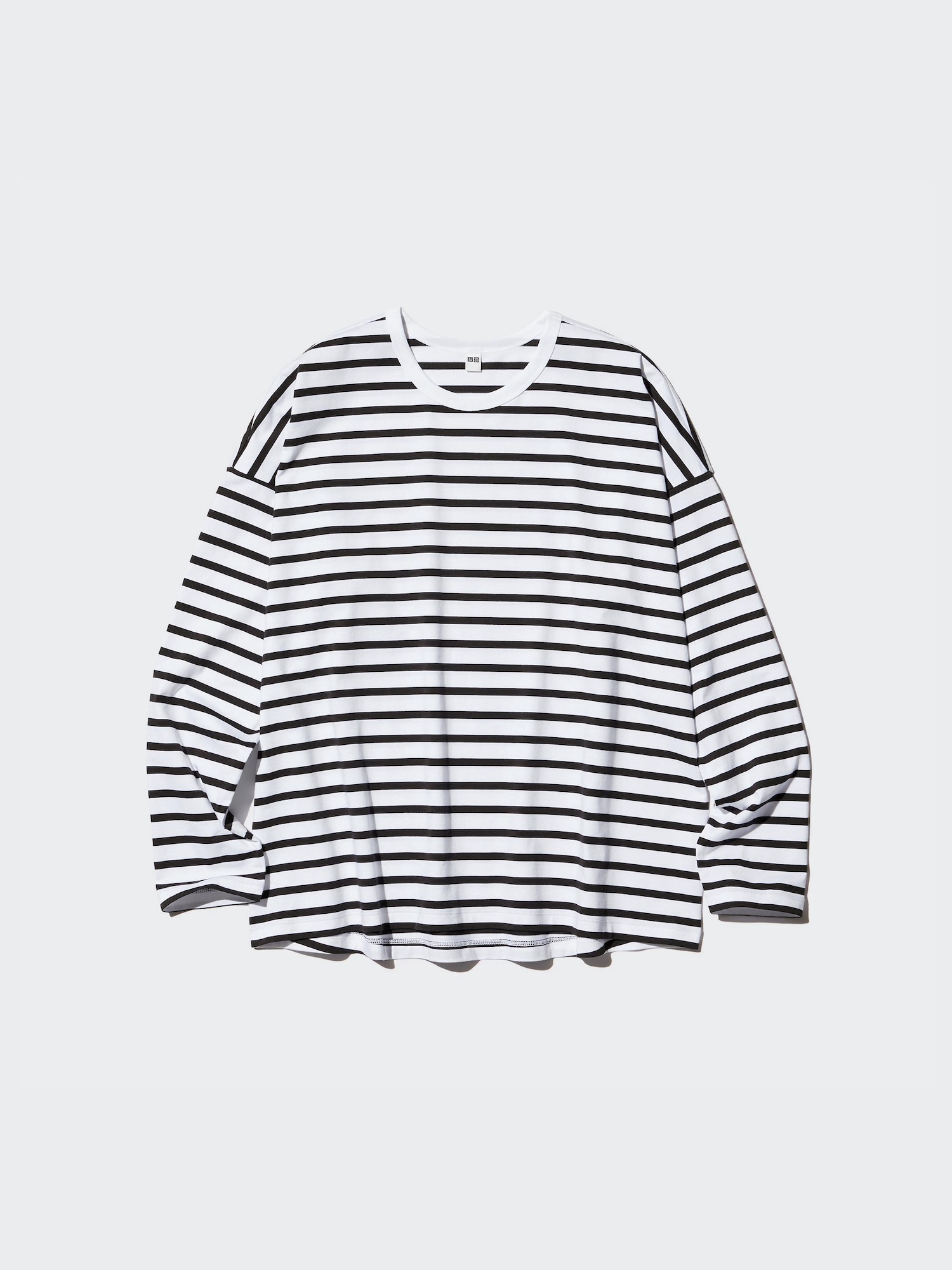 AIRism хлопковая футболка в полоску — UNIQLO