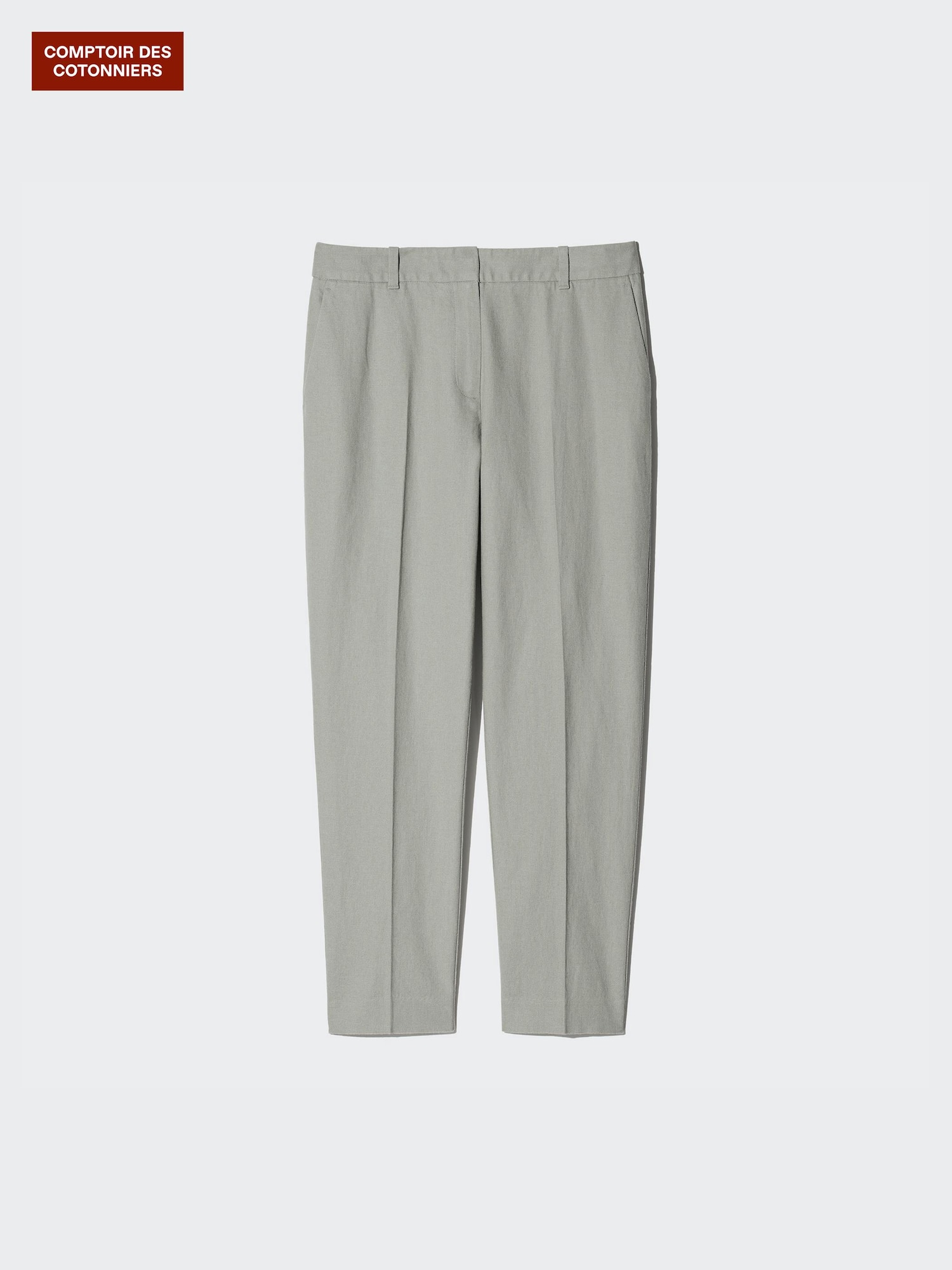 Брюки из льна и хлопка до щиколотки — UNIQLO