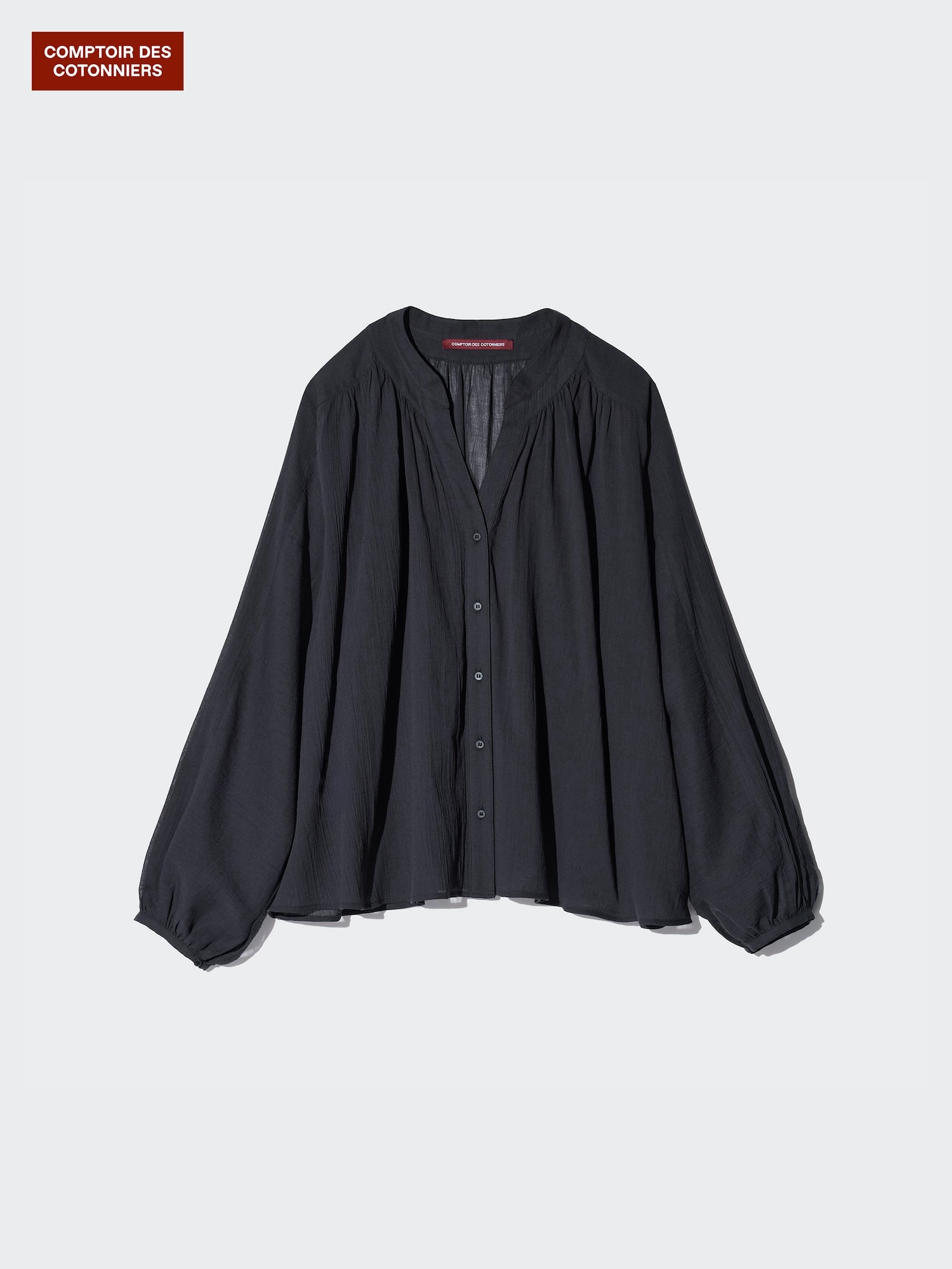 Рубашка хлопок жатый — UNIQLO