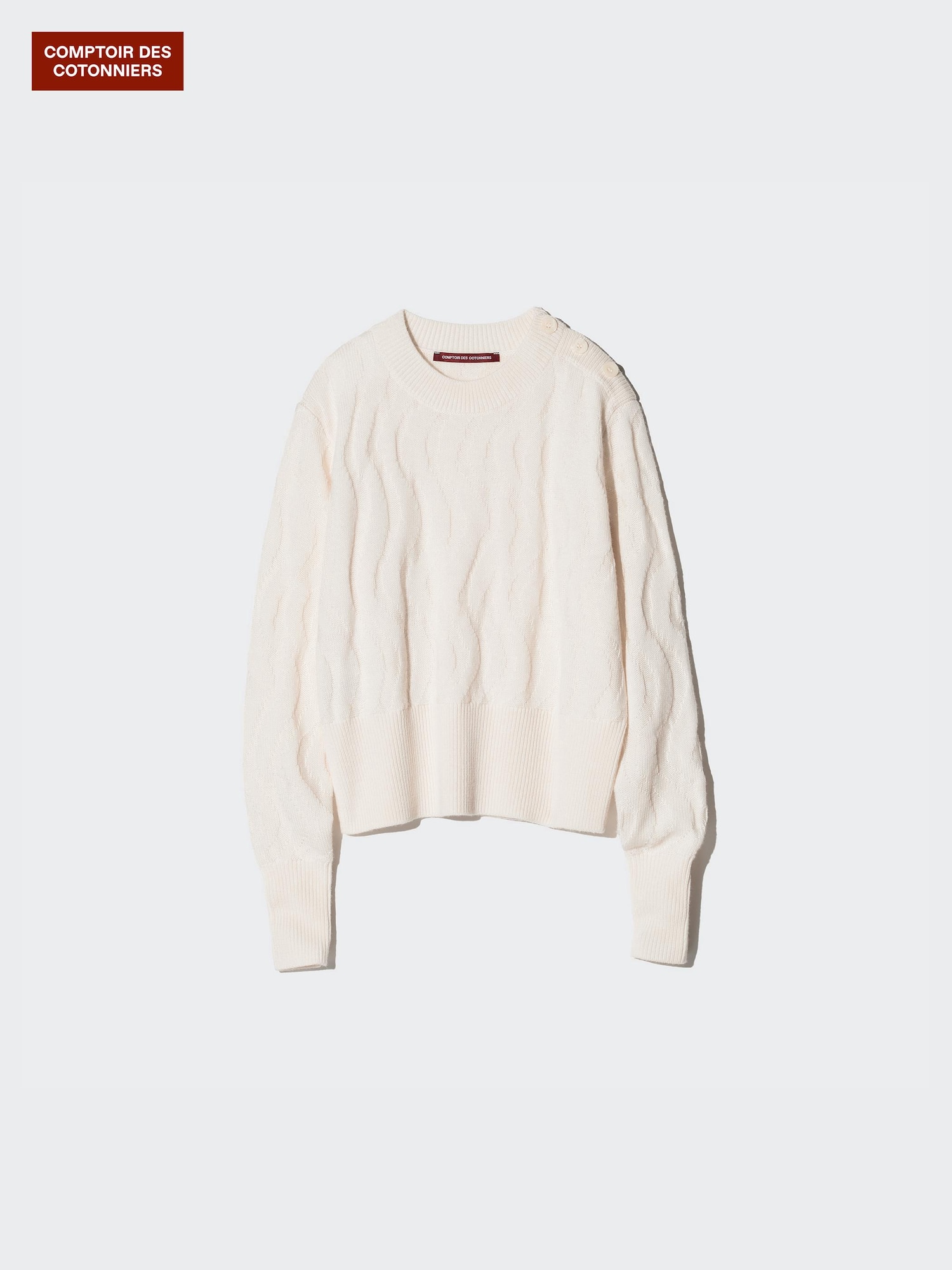 Свитер из мериноса с круглым вырезом — UNIQLO