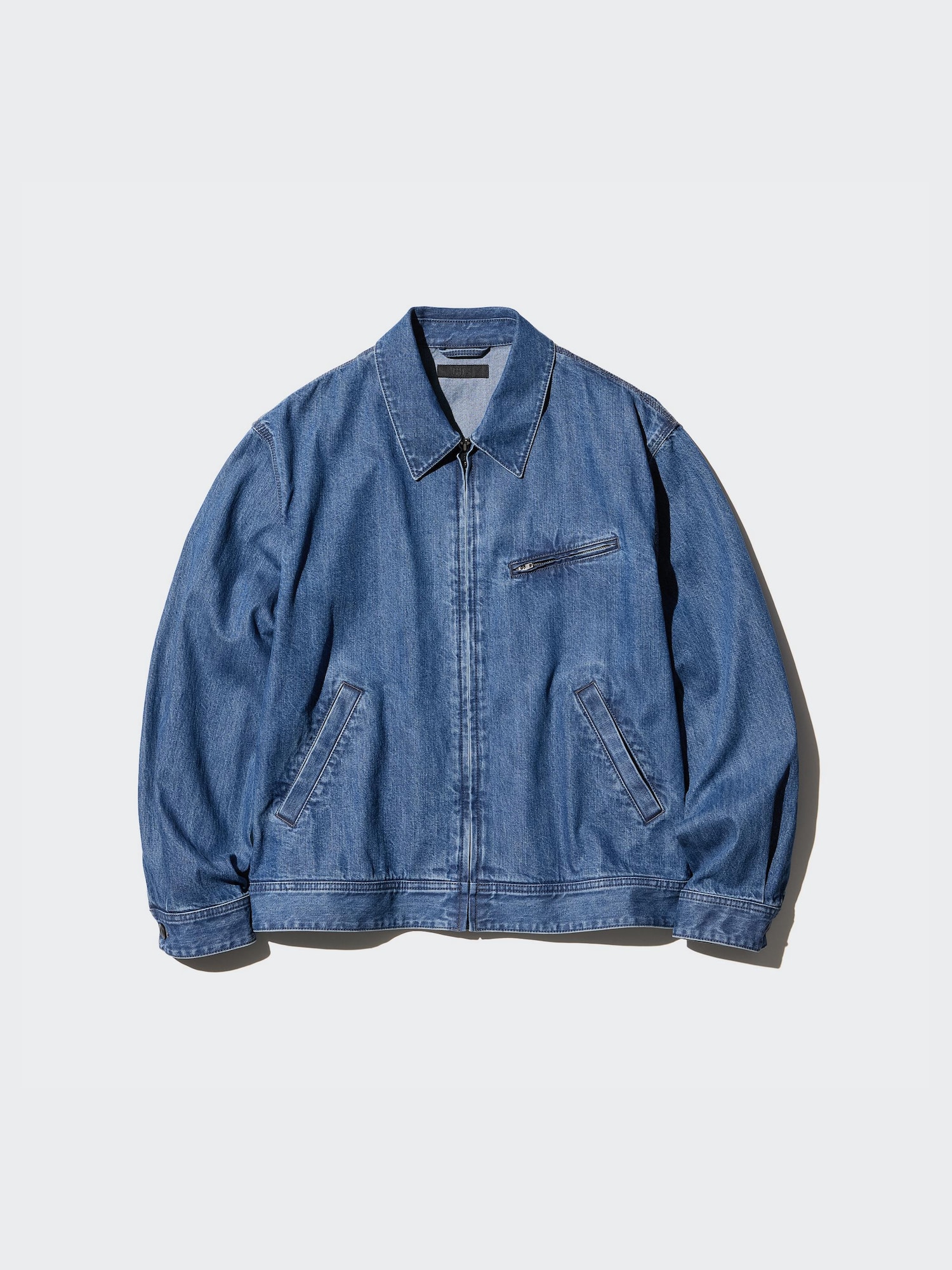 Джинсовый блузон на молнии — UNIQLO
