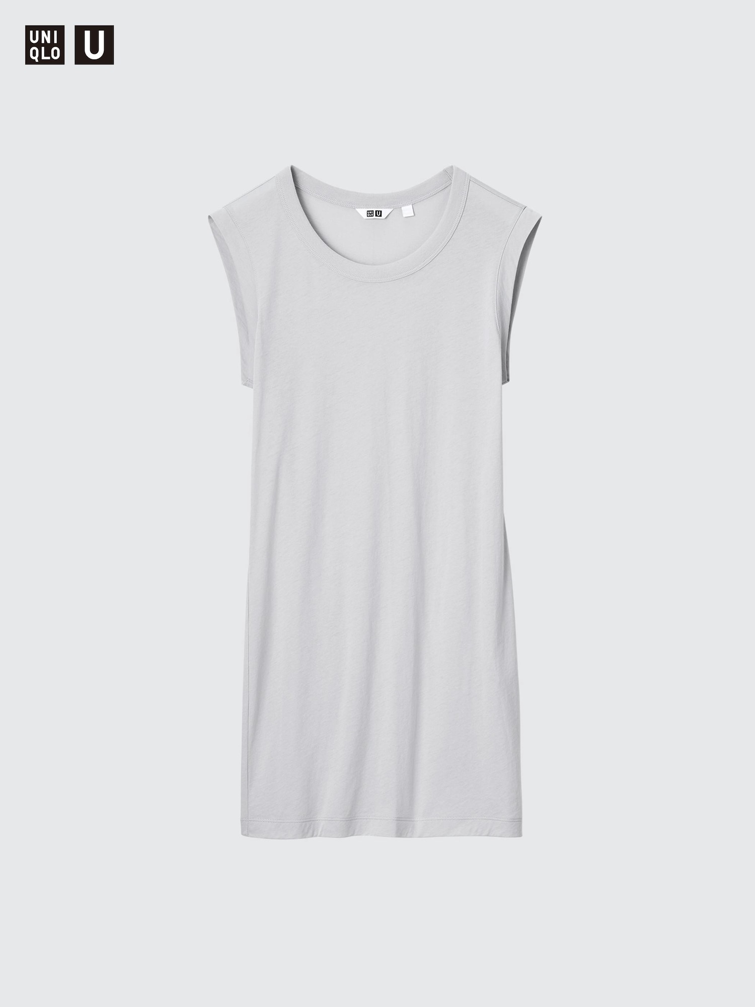 Топ удлинённый полупрозрачный без рукавов из хлопка Supima — UNIQLO