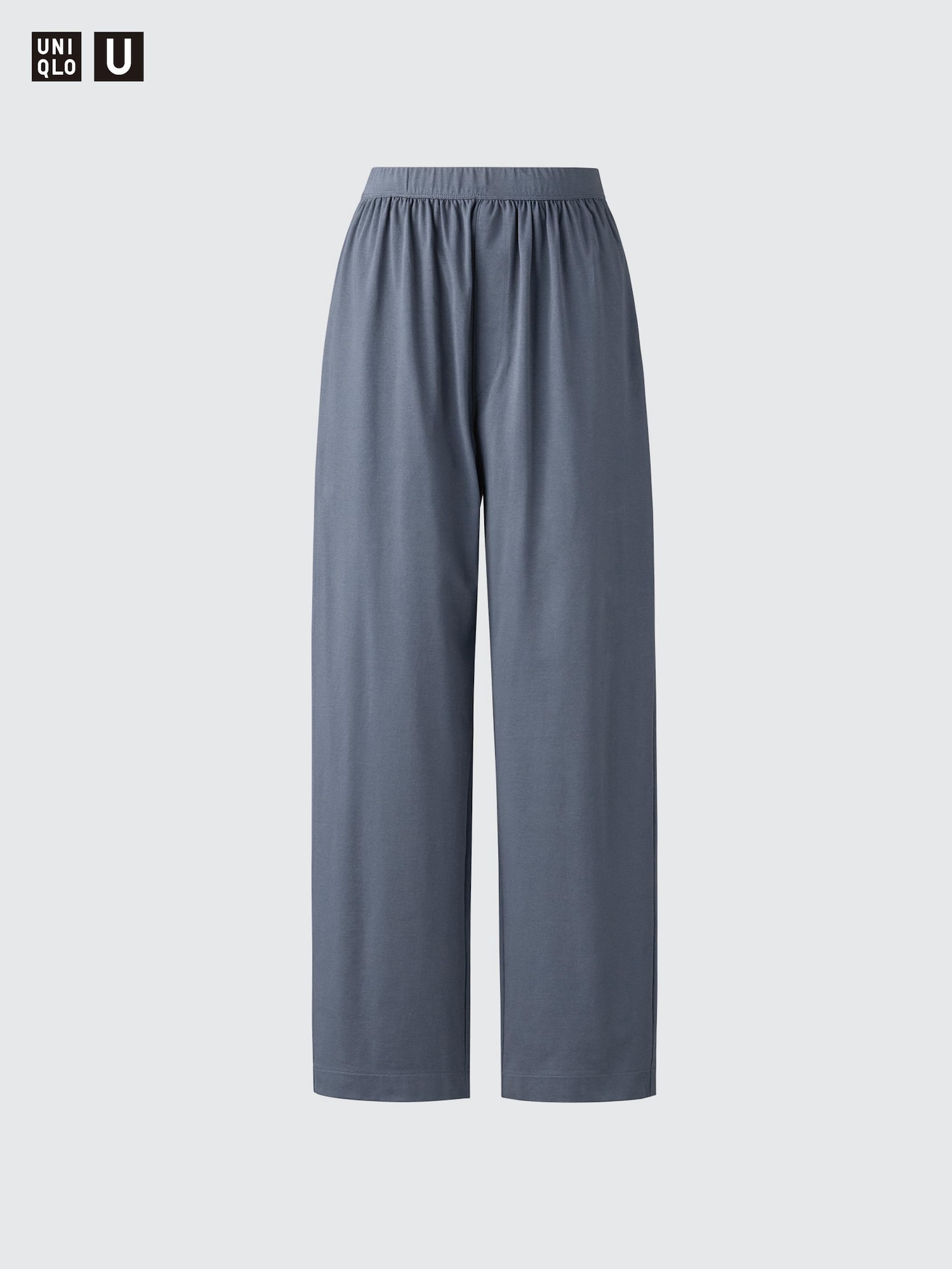 Брюки с присборкой из трикотажа — UNIQLO