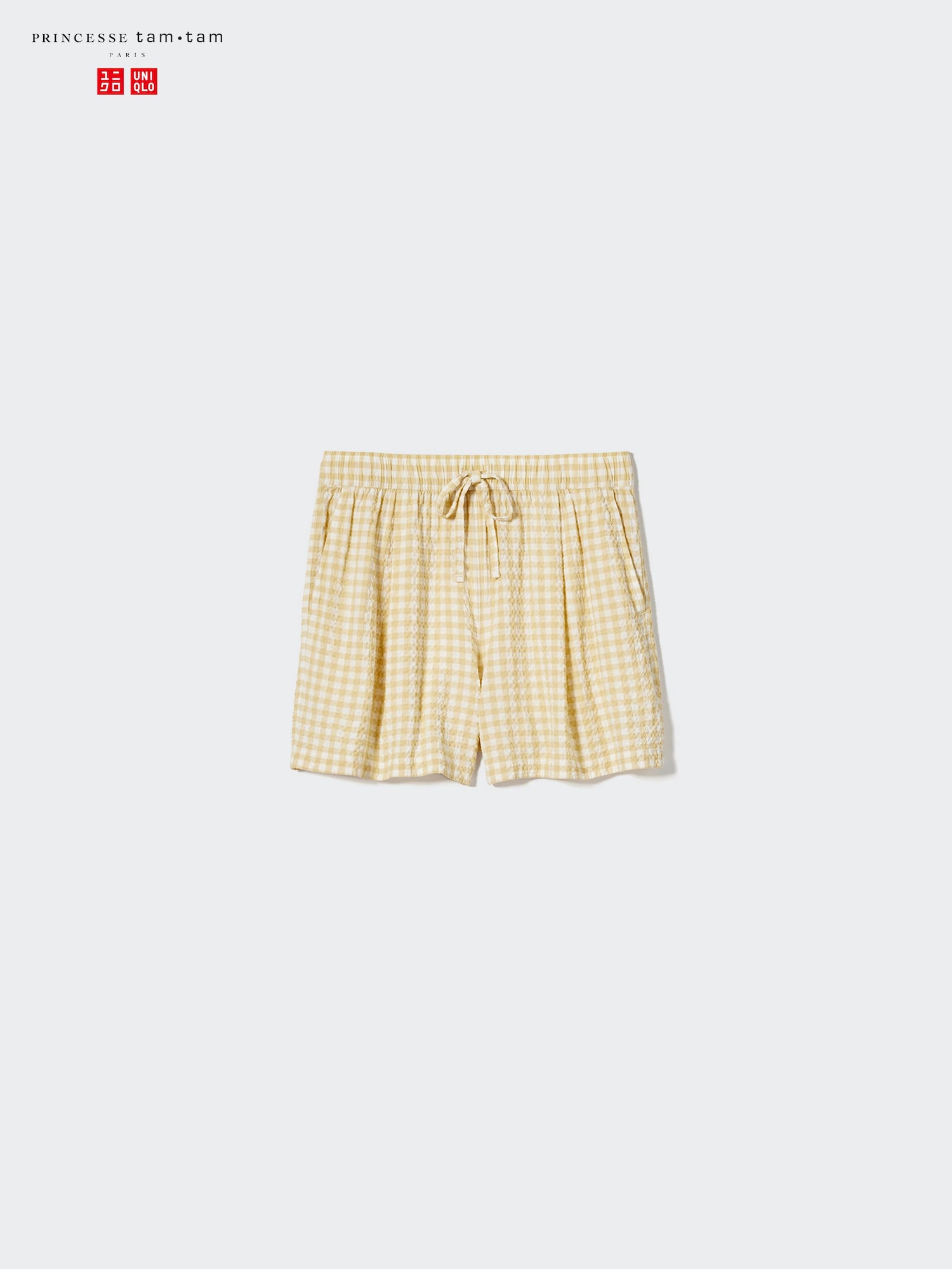 Шорты из хлопка-жатки свободного кроя — UNIQLO