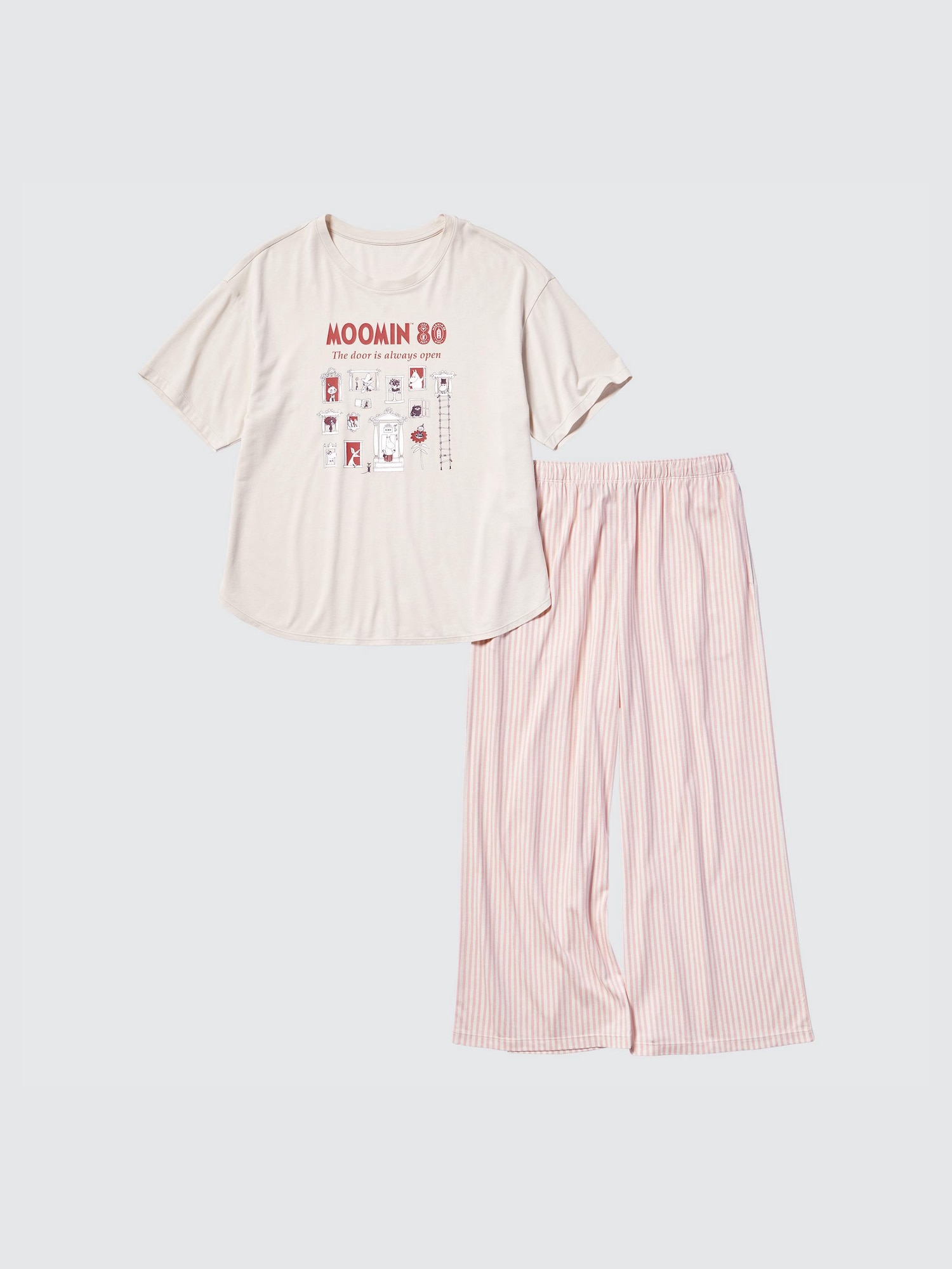 Домашний комплект Moomin с коротким рукавом — UNIQLO