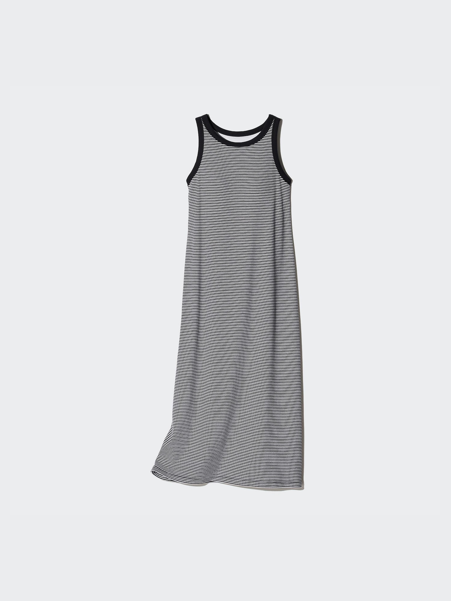 Платье-бюстье в полоску из рубчатого трикотажа, укороченное — UNIQLO