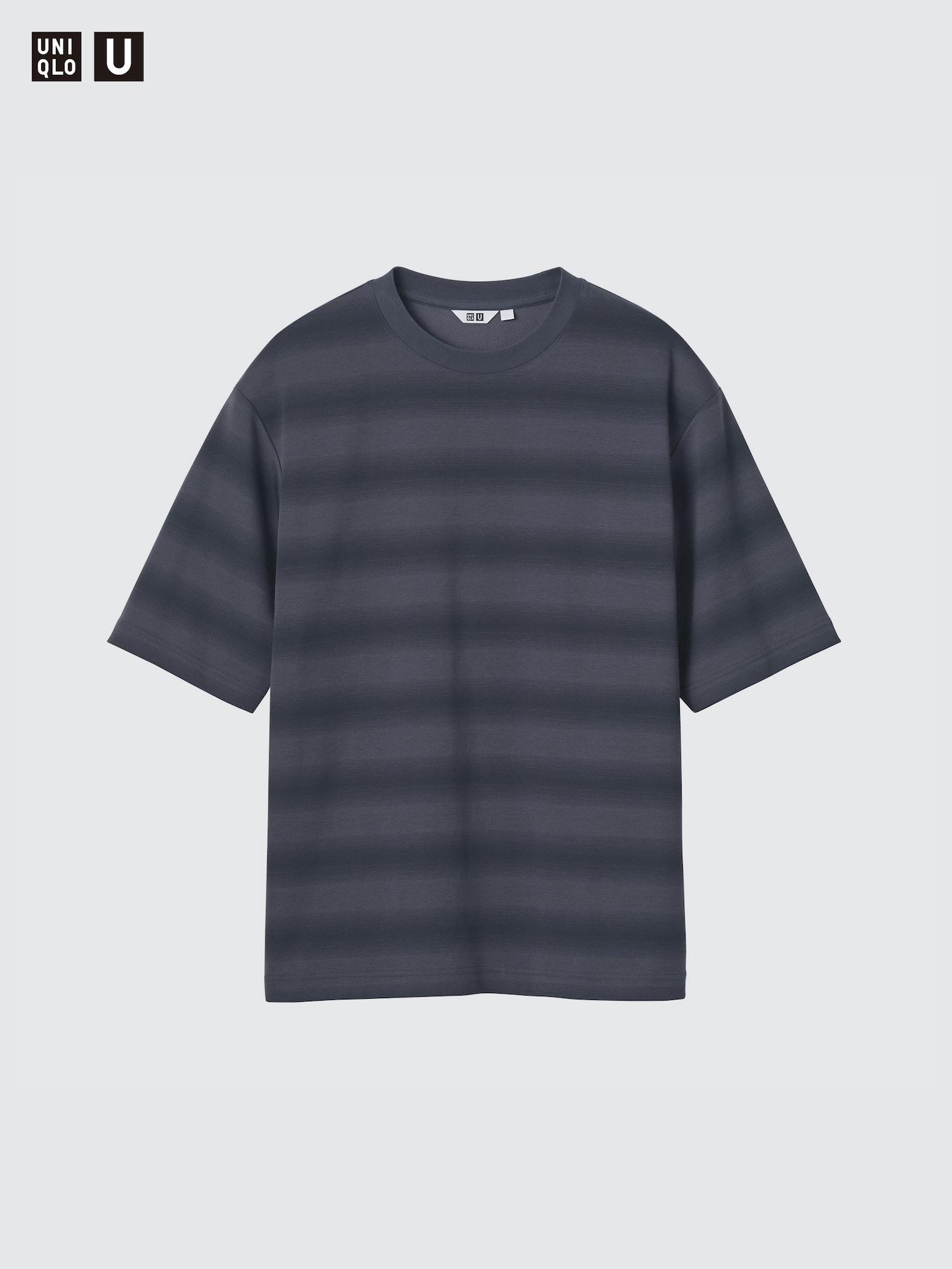 AIRism хлопковая футболка оверсайз в полоску — UNIQLO