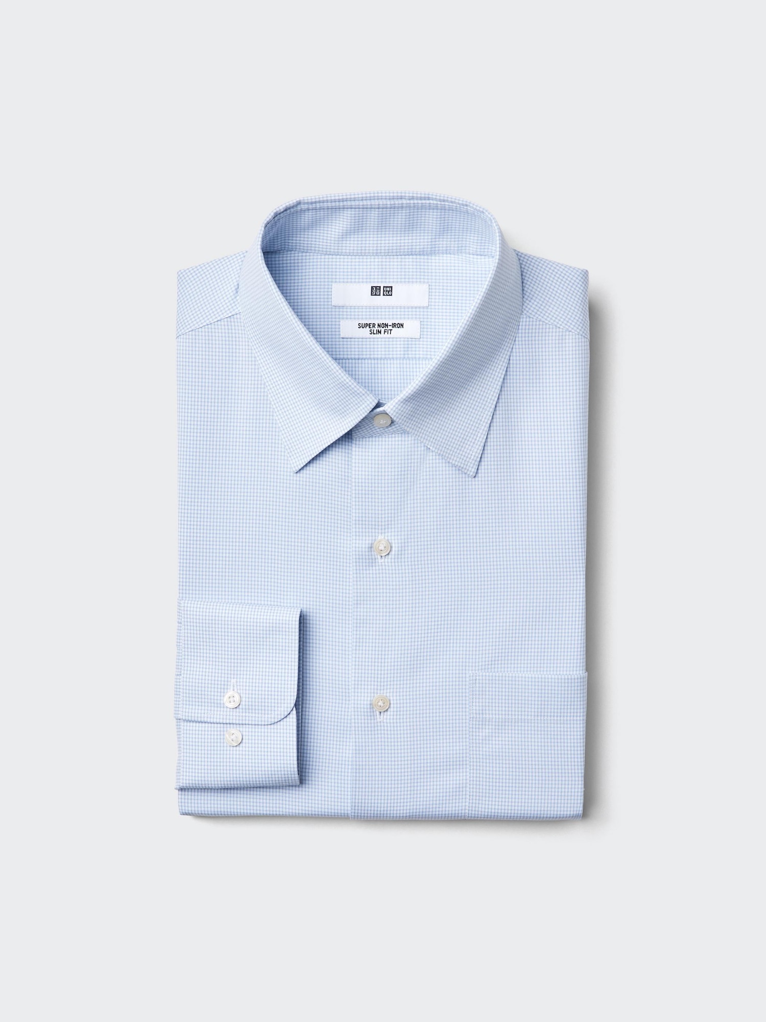 Суперлегкая рубашка клетка — UNIQLO