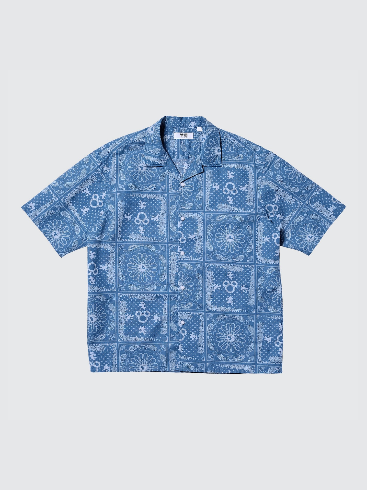 Disney In Blue Рубашка хлопок-лён — UNIQLO