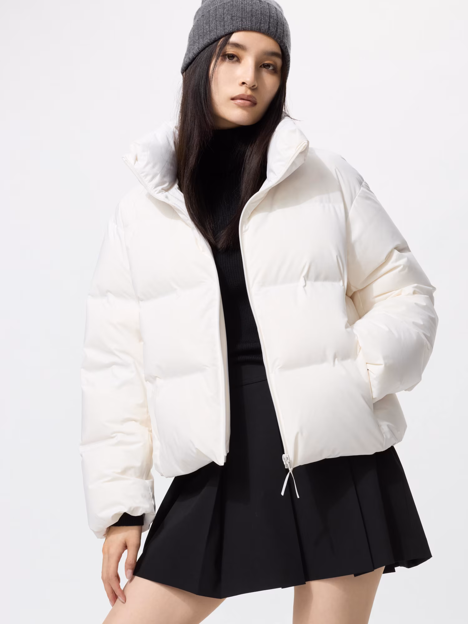 Бесшовный короткий пуховик — UNIQLO
