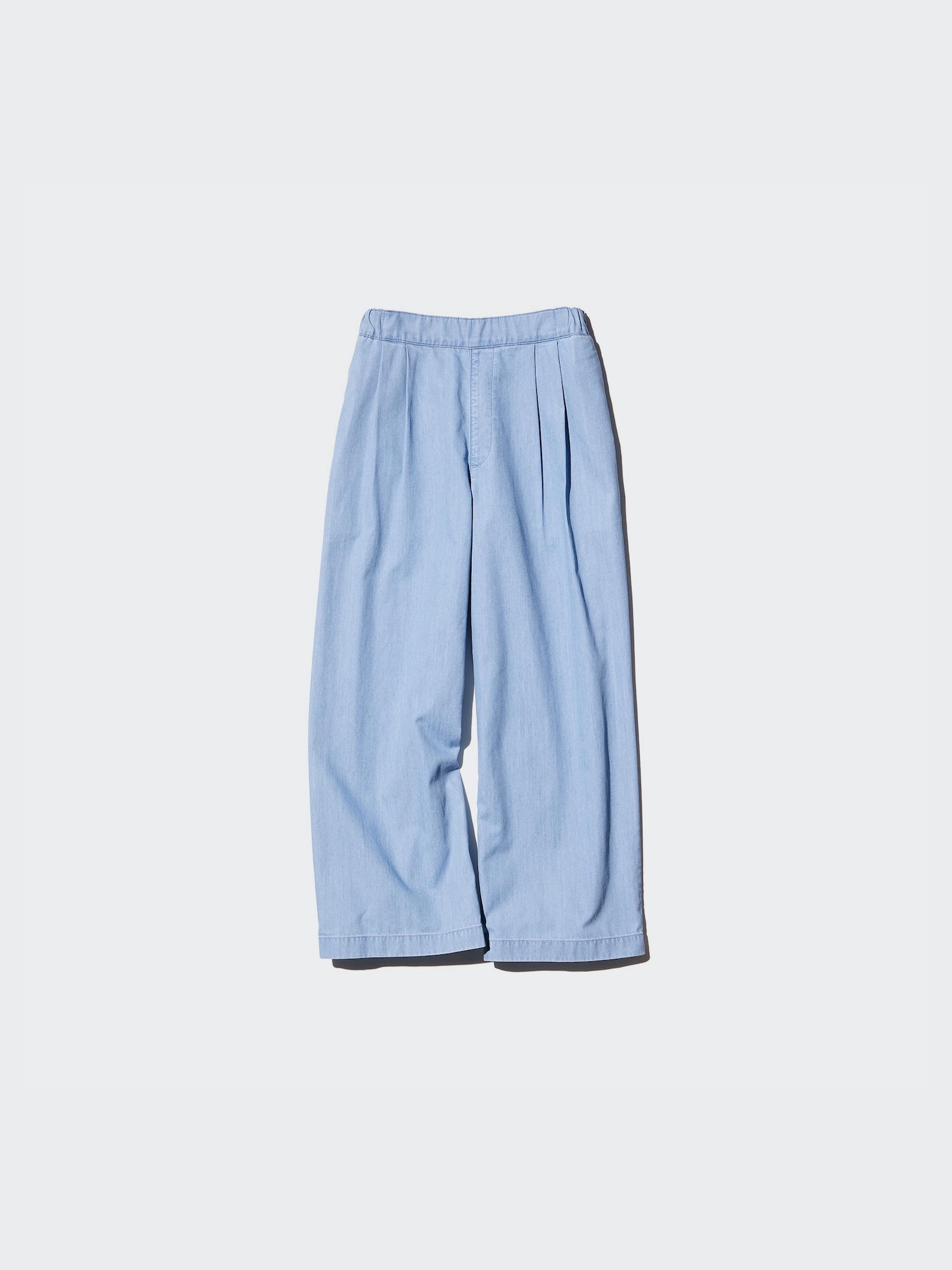 Girls широкие брюки с защипами — UNIQLO