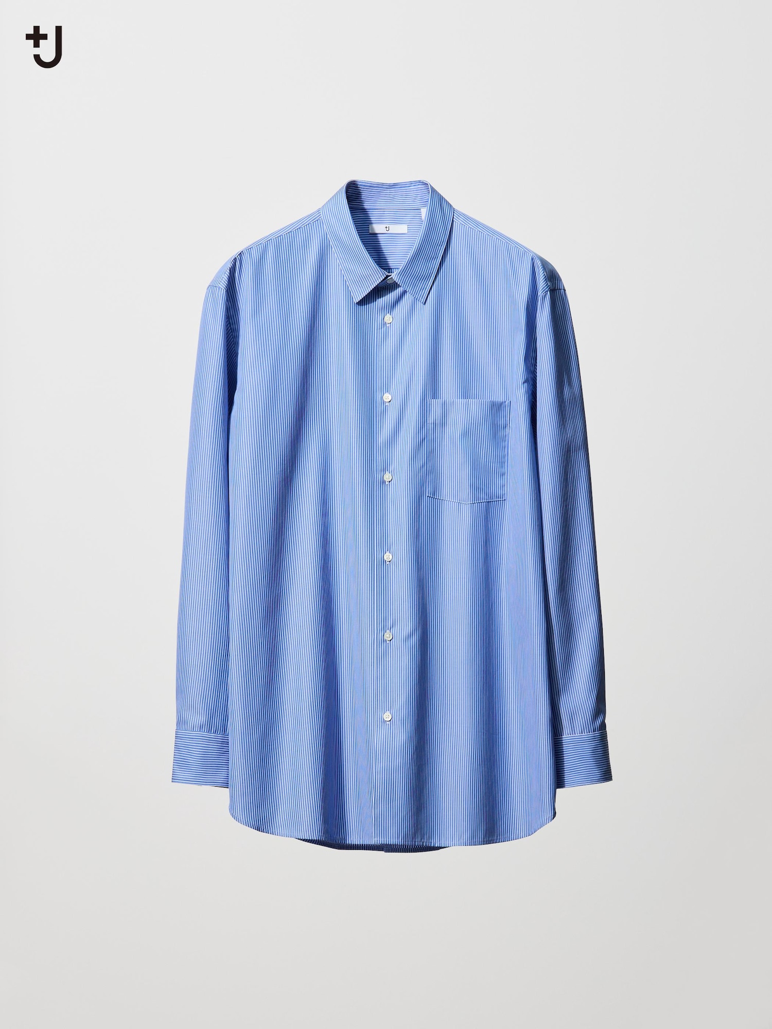 Рубашка из поплина/полоска/классический воротник — UNIQLO