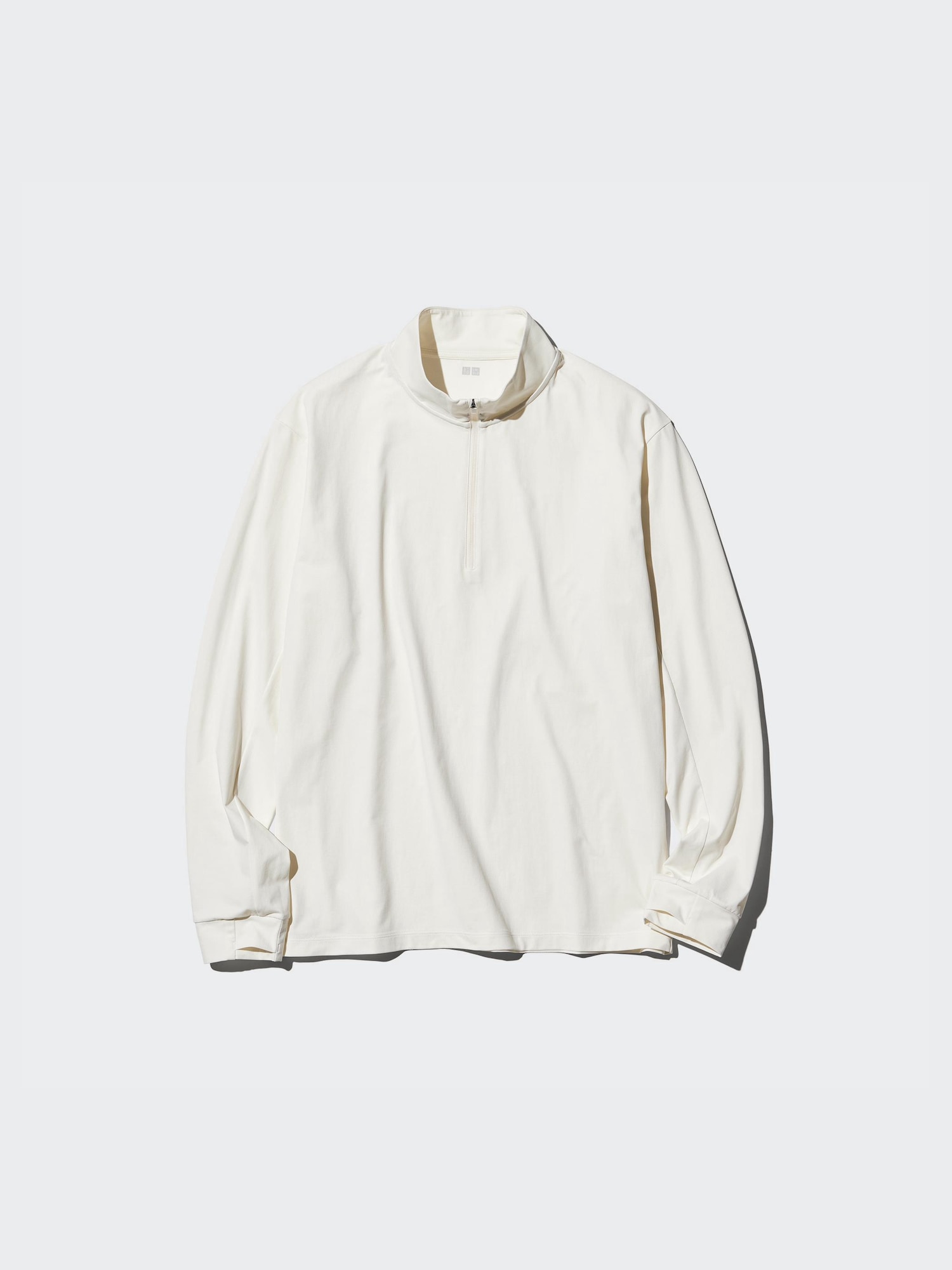 Футболка Dry EX с UV-защитой на полумолнии — UNIQLO