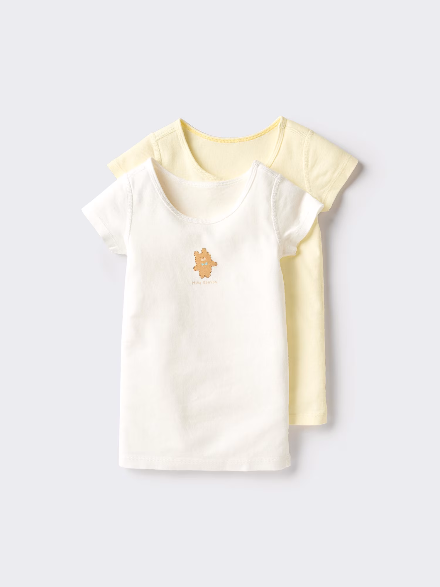 Хлопковая трикотажная футболка-бельё, 2 шт. — UNIQLO