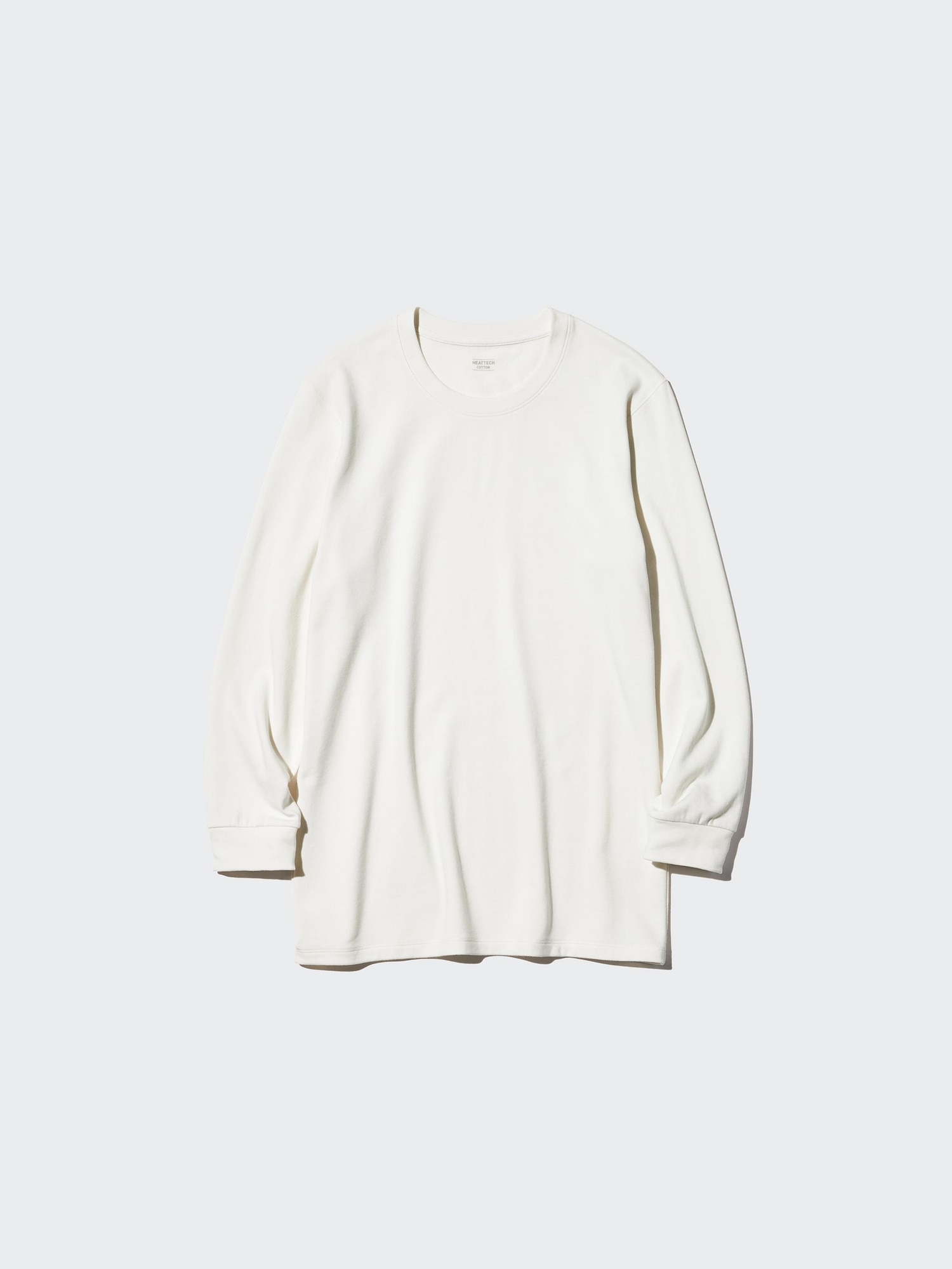 HEATTECH Extra Warm хлопковое термобельё с круглым вырезом длинный рукав — UNIQLO