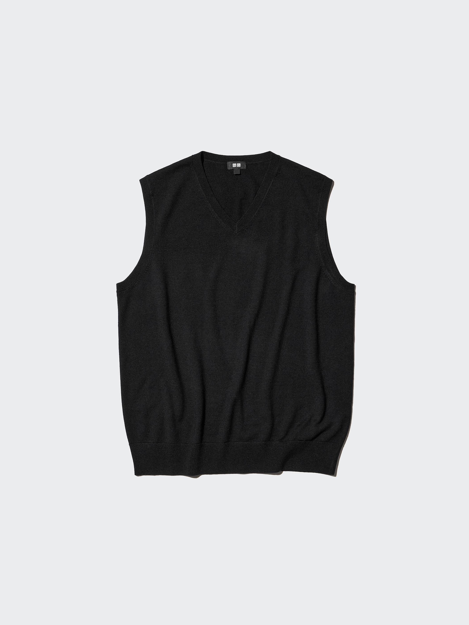 Жилет из мериноса с V-вырезом — UNIQLO