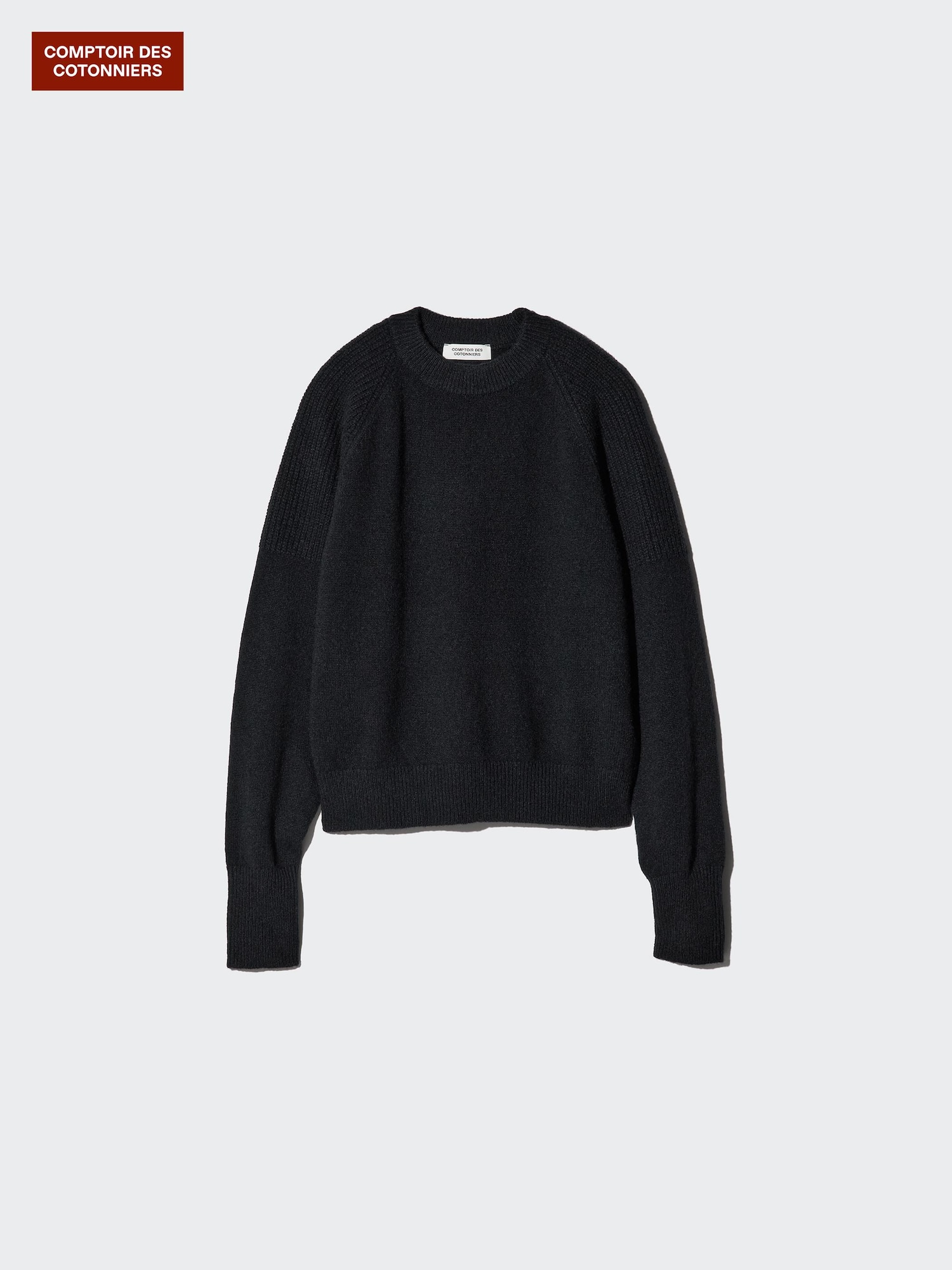 Кашемировый свитер с круглым вырезом — UNIQLO