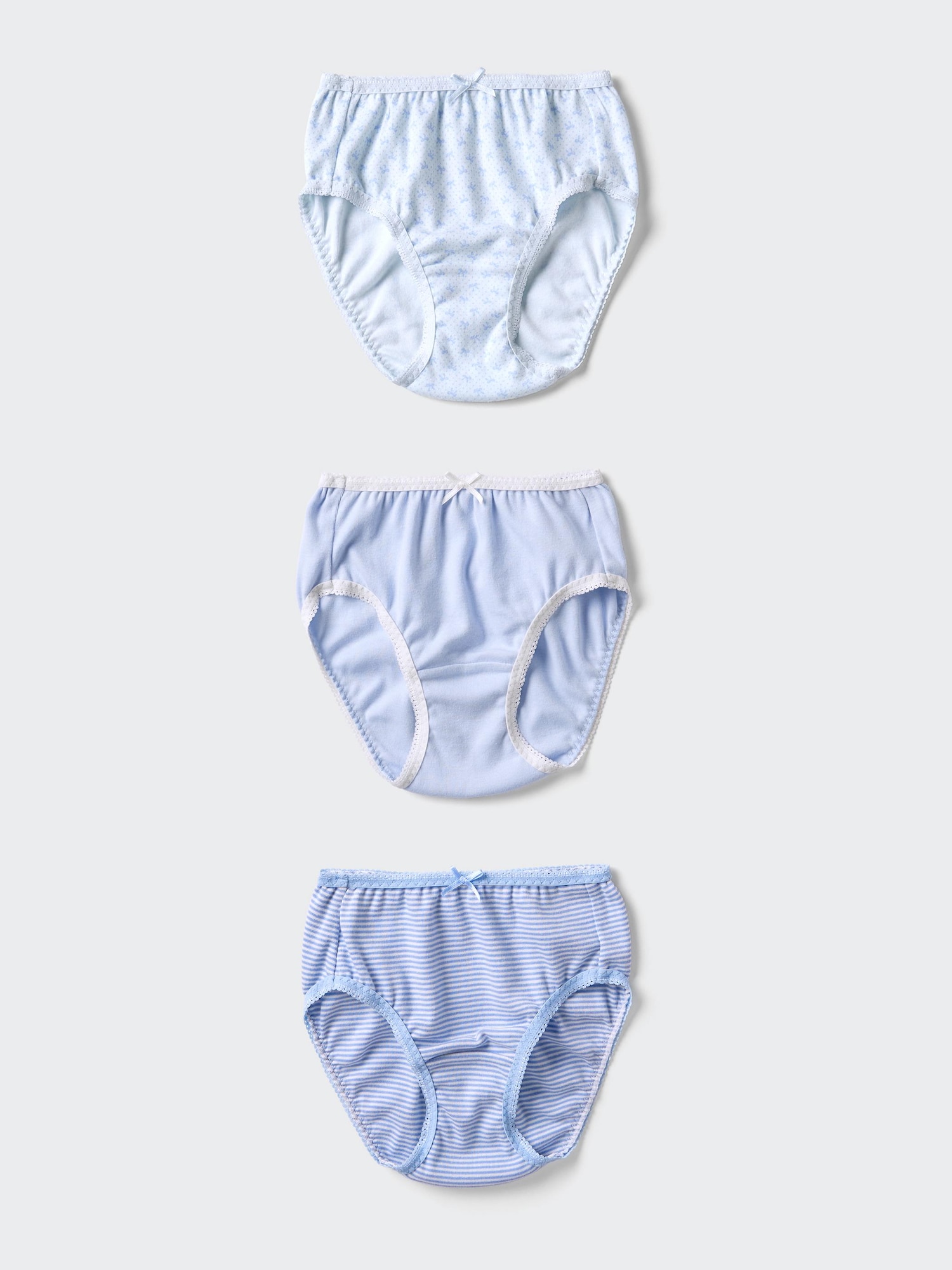 Girls хлопковые трусы (3 пары) — UNIQLO