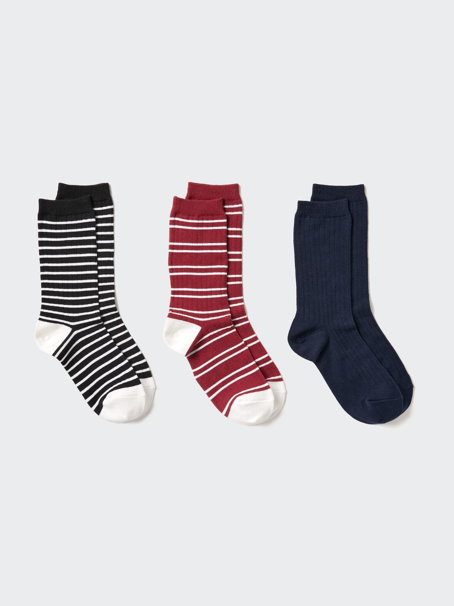 Носки полосатые 3 пары — UNIQLO