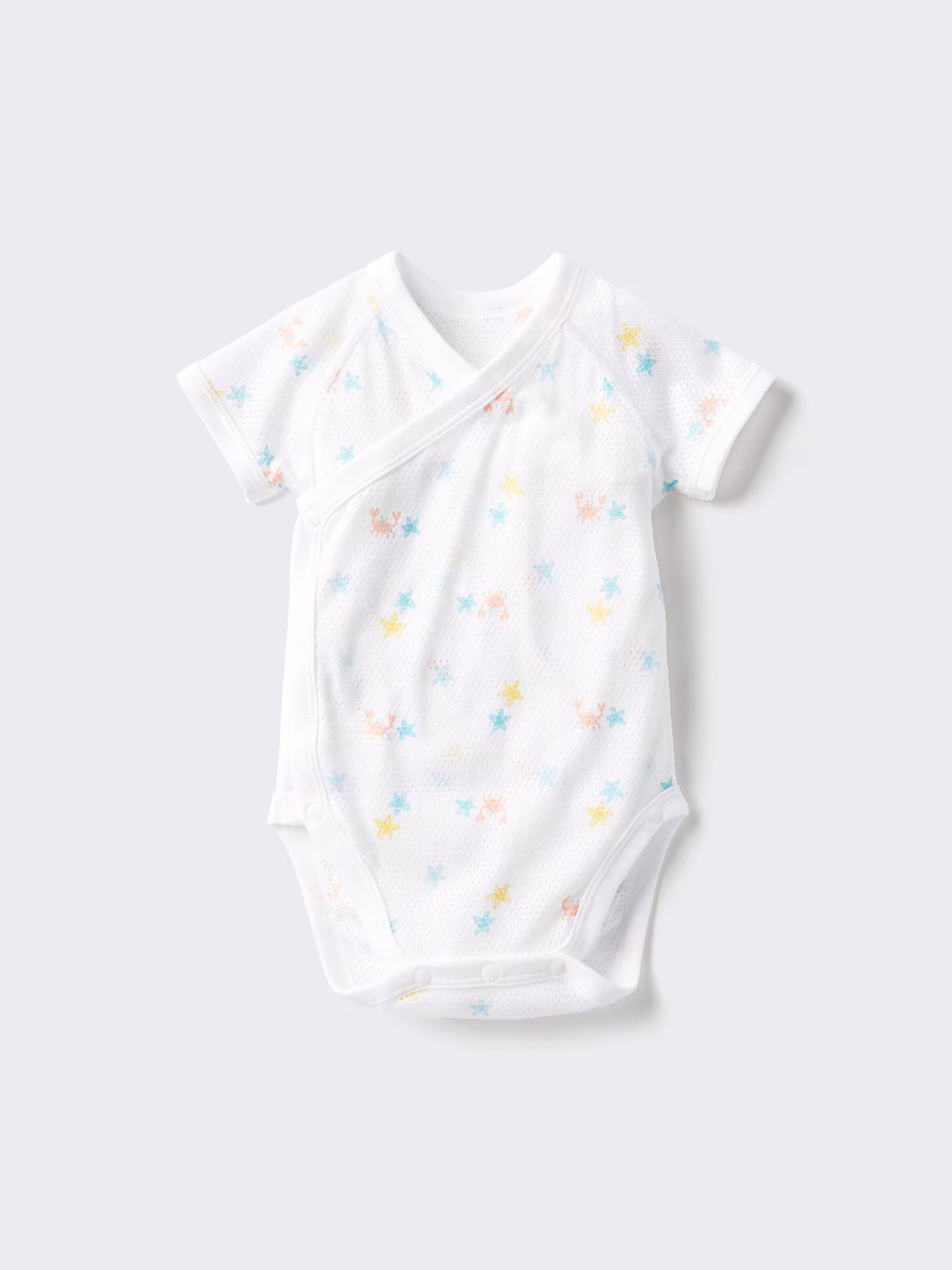 Боди сетчатое из хлопка с гульфиком — UNIQLO