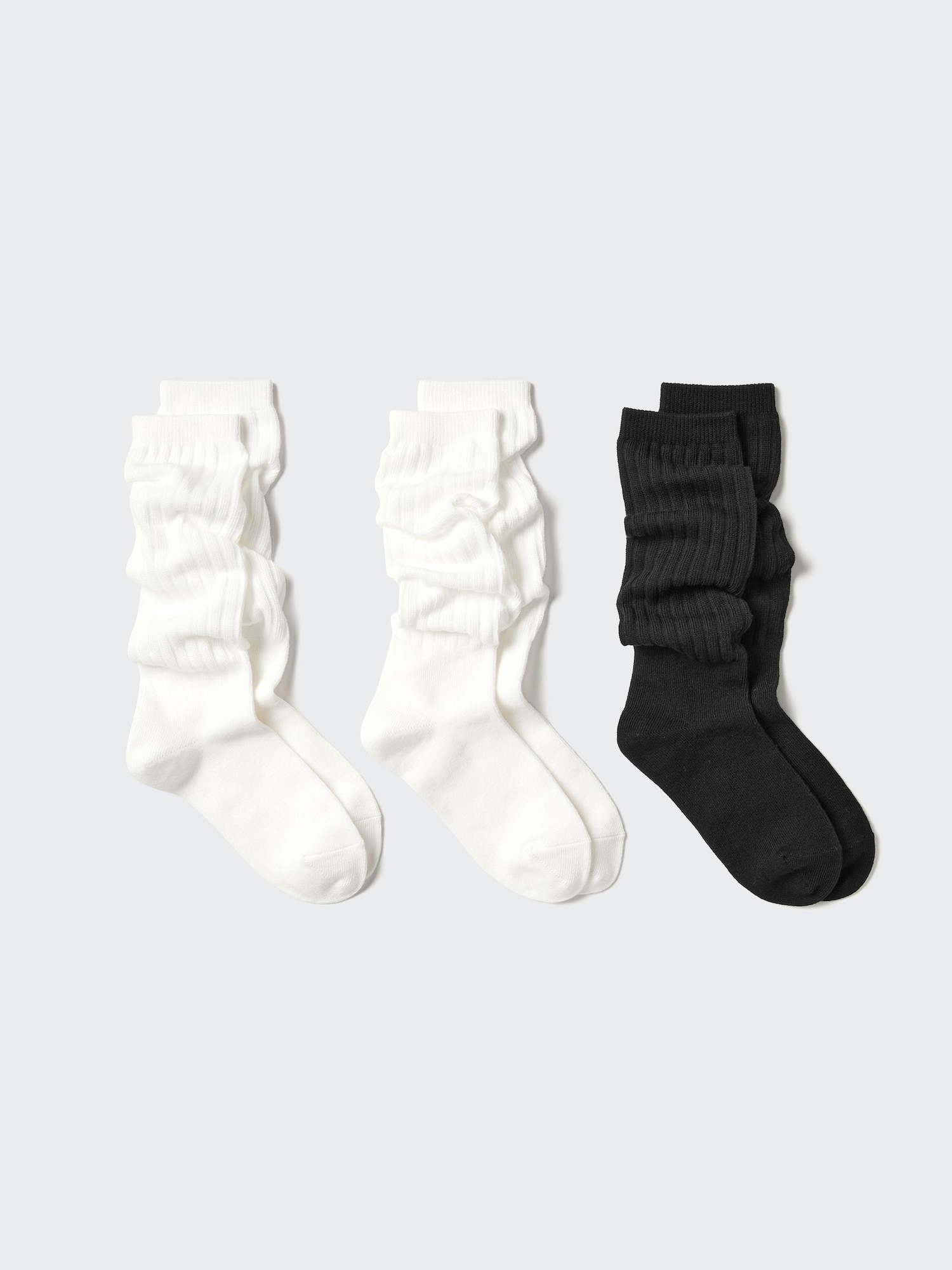 Свободные носки для девочек (3 пары) — UNIQLO