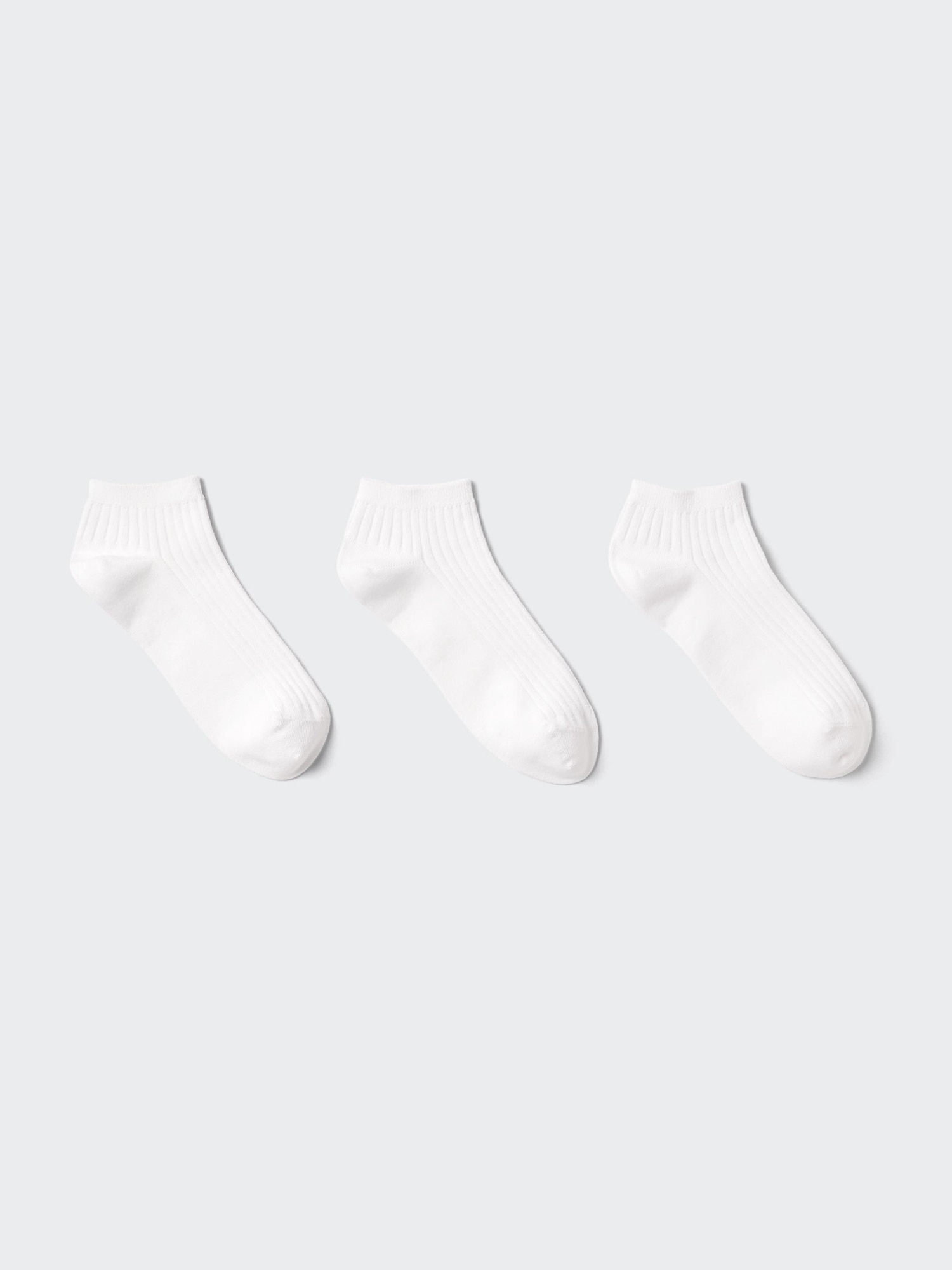 Носки короткие рубчик 3 пары — UNIQLO
