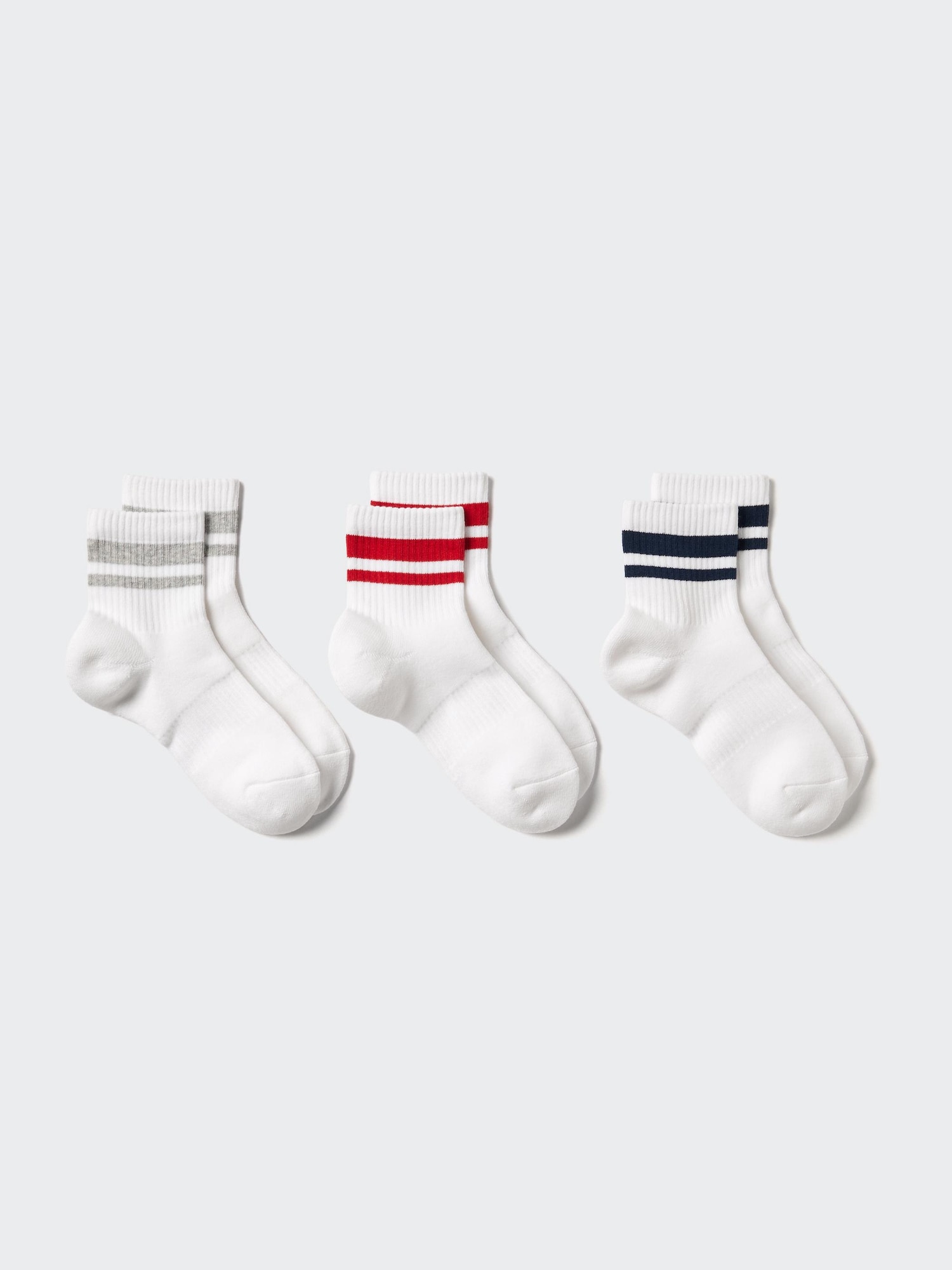 Носки 3 пары / с махровой полосой — UNIQLO