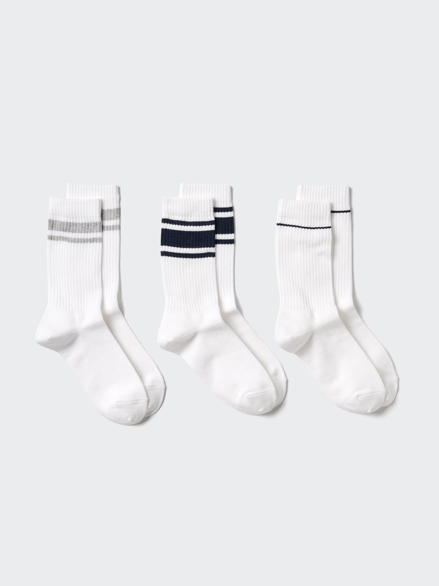 носки 3 пары рибана линия — UNIQLO