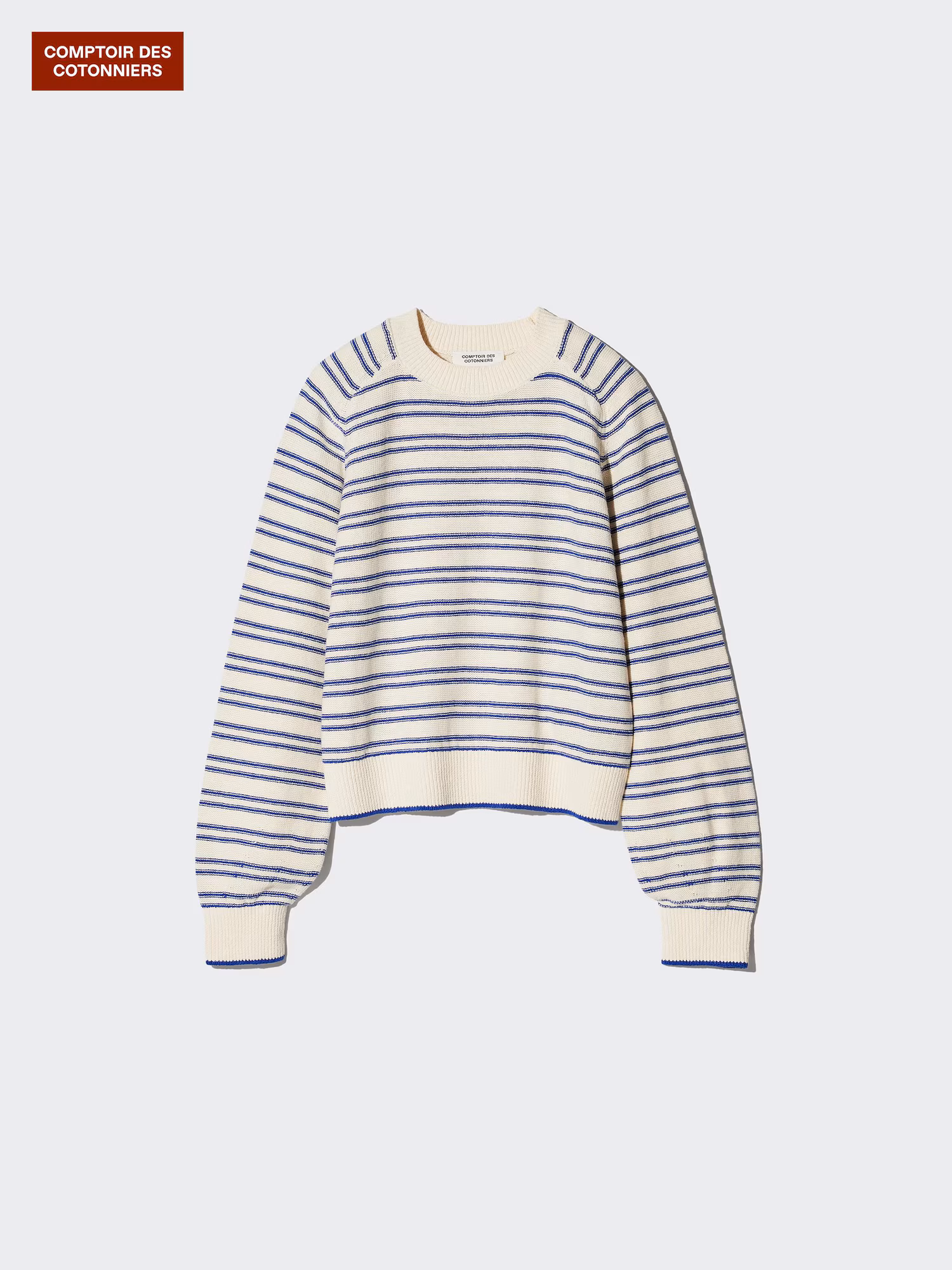 льняной свитер с круглым вырезом — UNIQLO