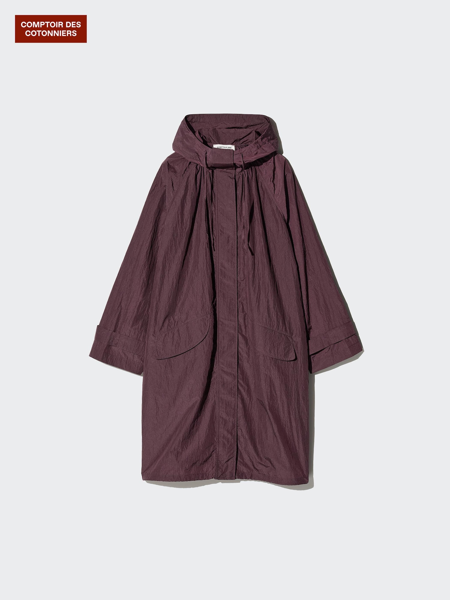 Утилитарное объемное длинное пальто — UNIQLO