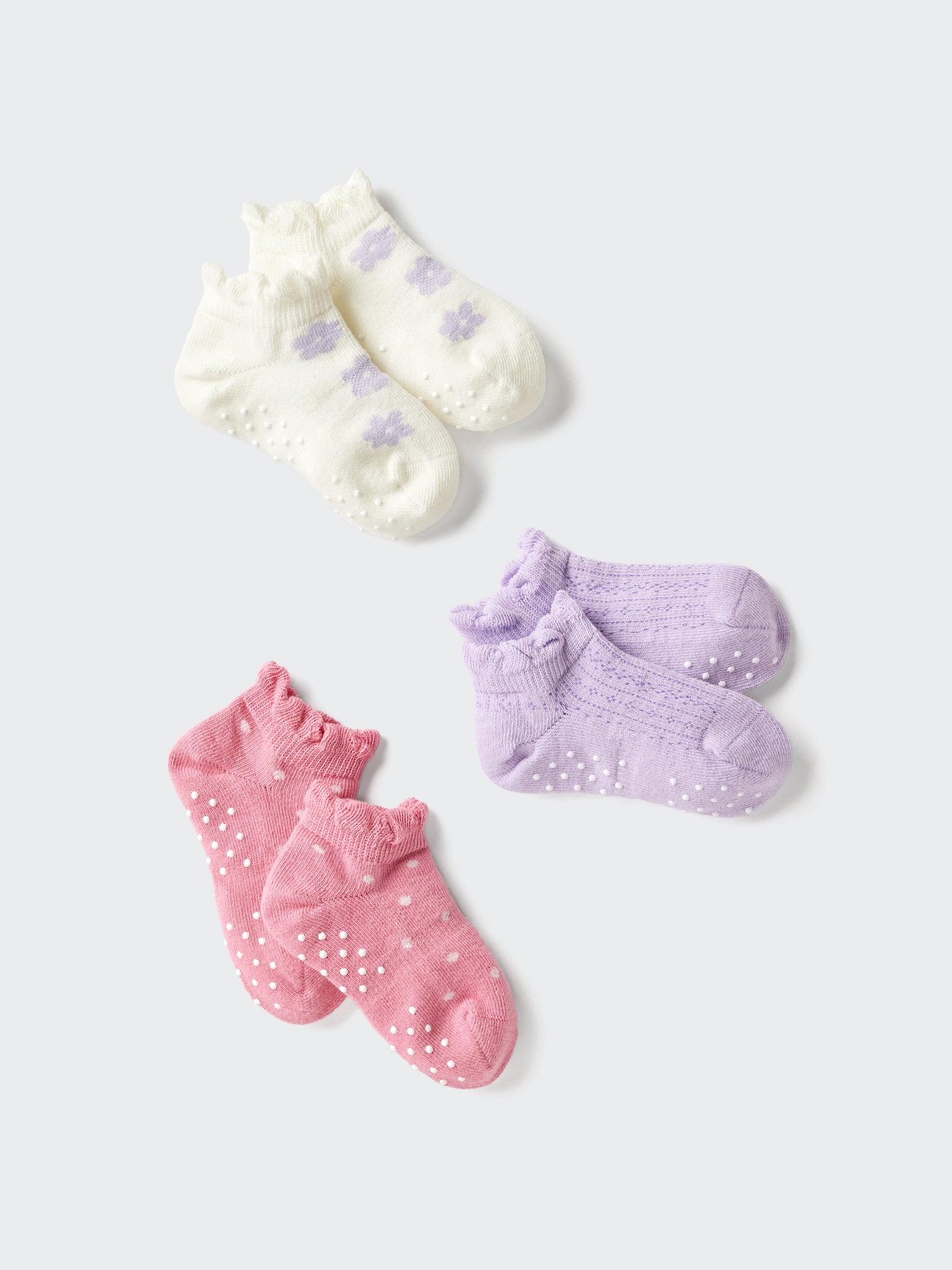 Короткие носки (набор 3 пары) — UNIQLO