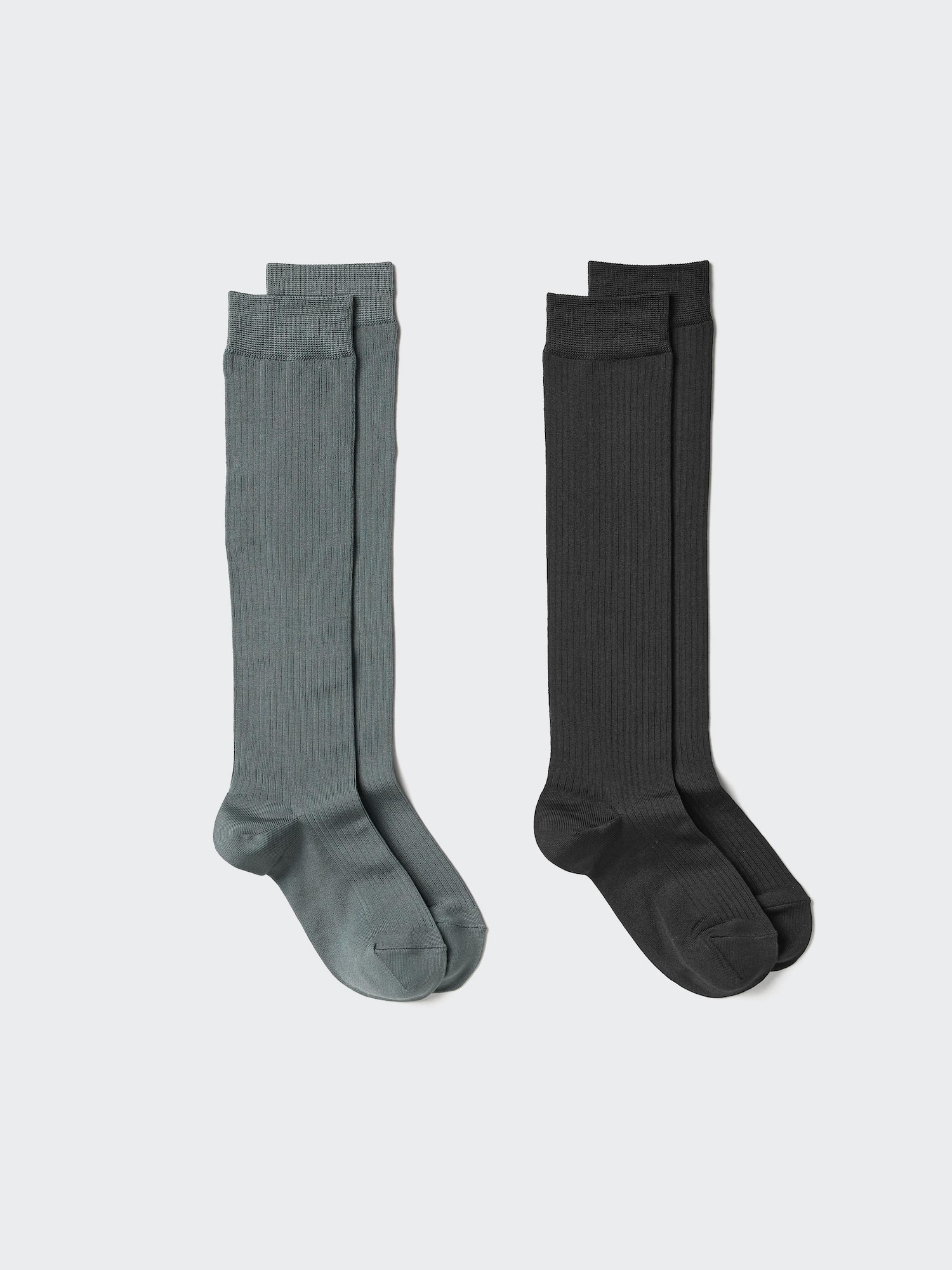 Высокие носки в рубчик 2P — UNIQLO