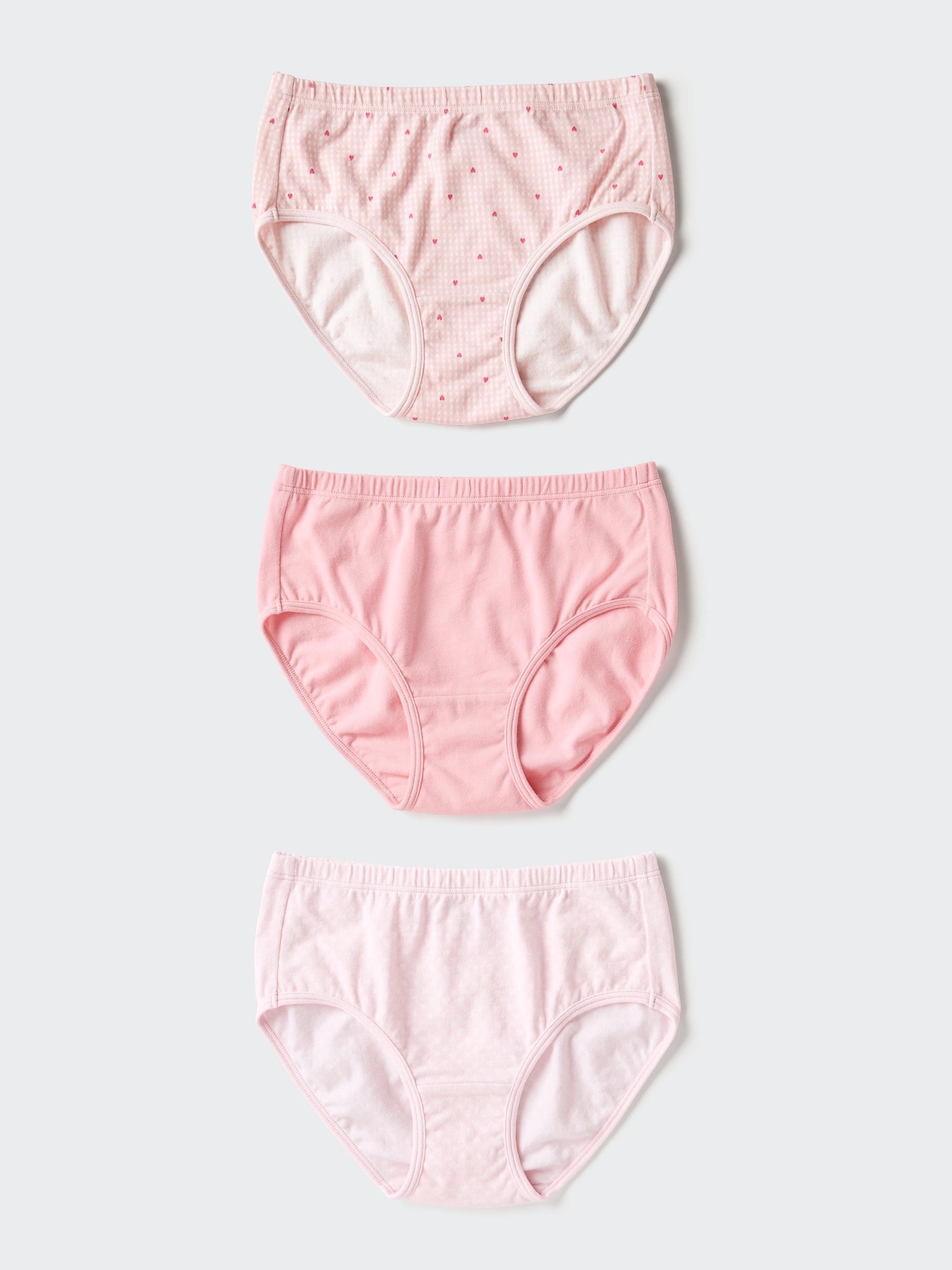 Girls хлопковые трусы стрейч (3 пары) — UNIQLO