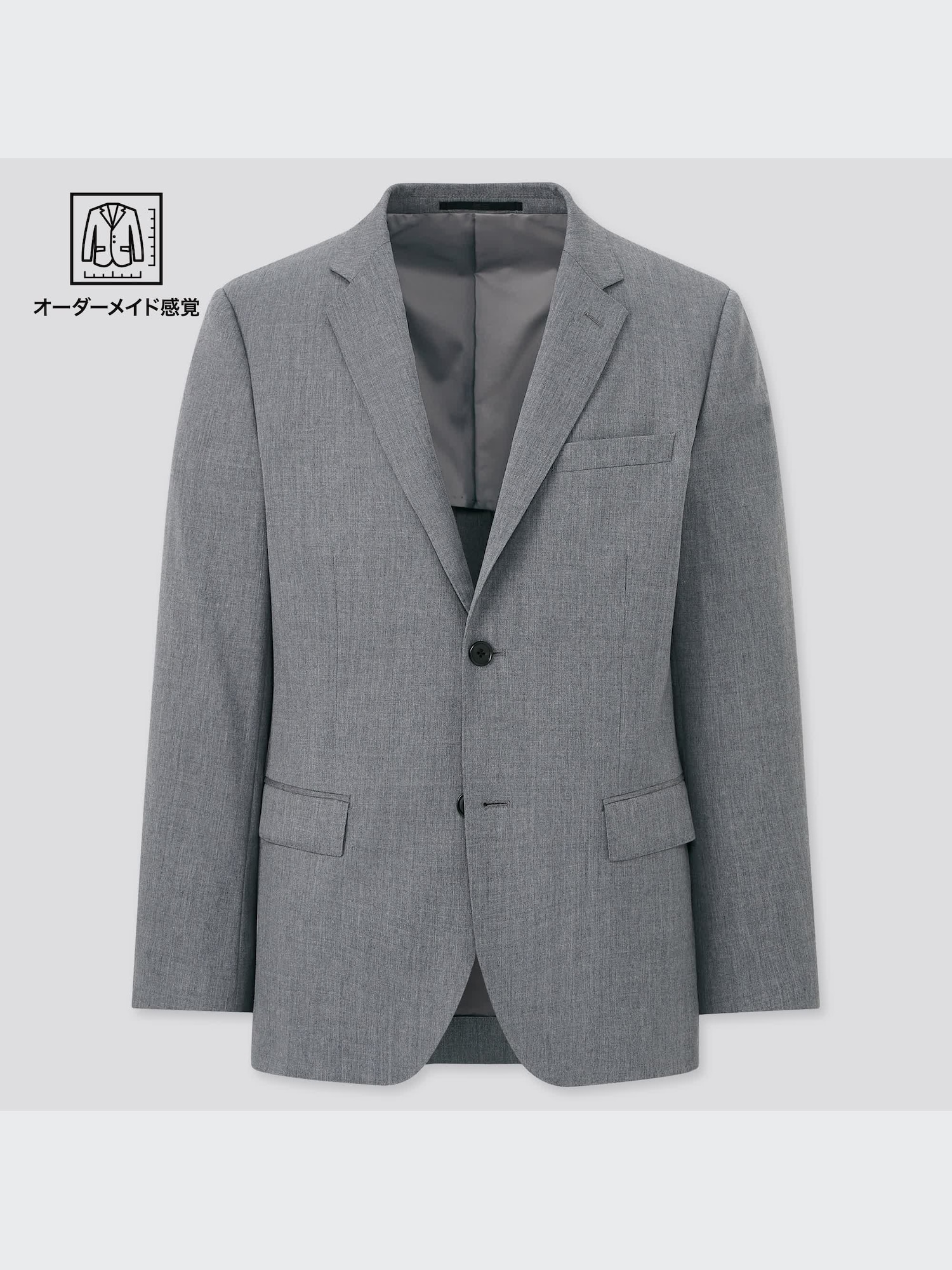 Эластичный шерстяной пиджак slim (2021) — UNIQLO