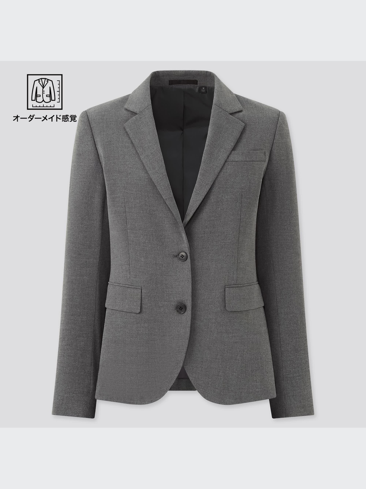 Эластичный пиджак (однотонный/полоска, 2 пуговицы, укороченный) — UNIQLO
