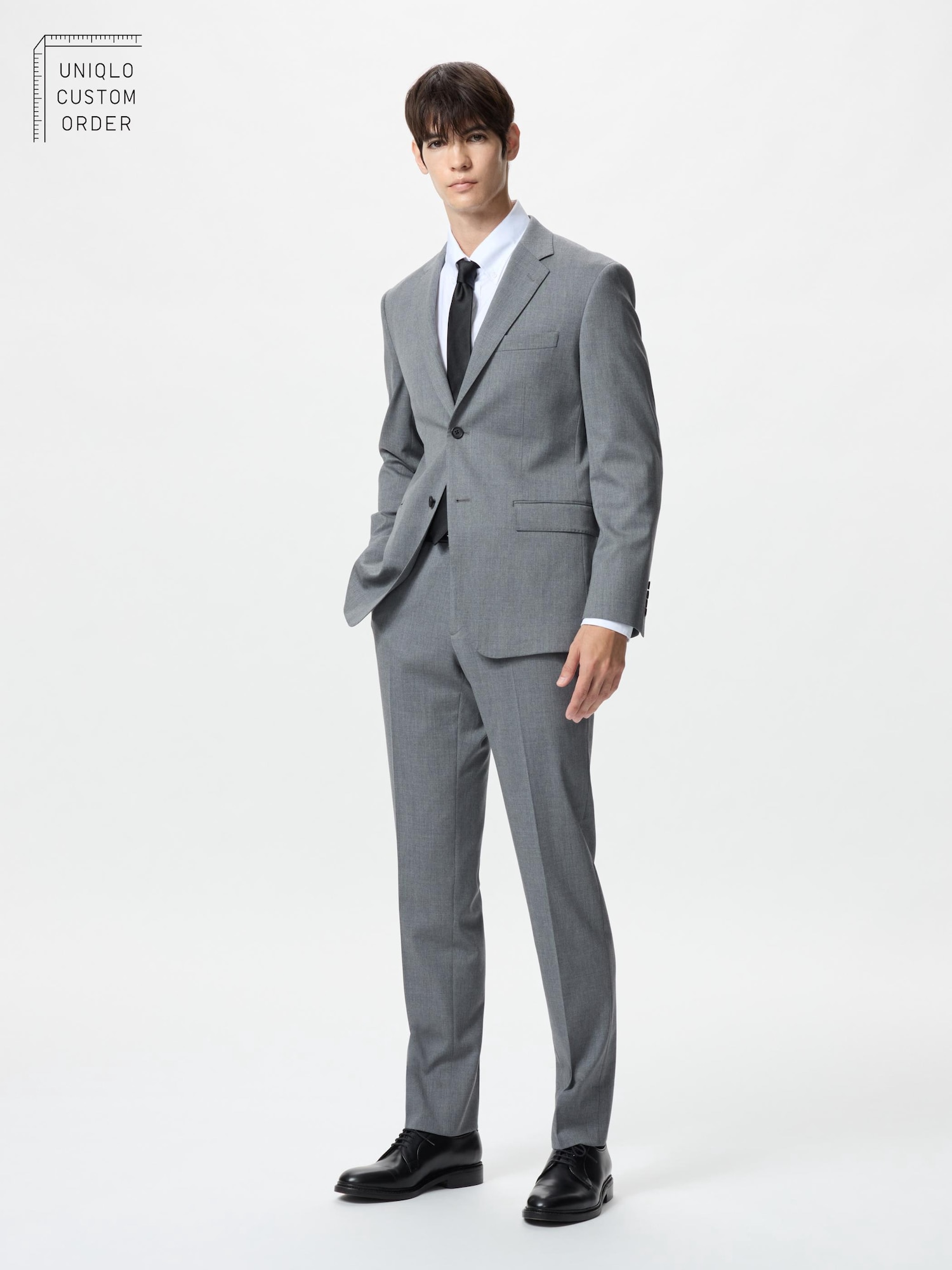 Эластичные шерстяные брюки slim fit — UNIQLO