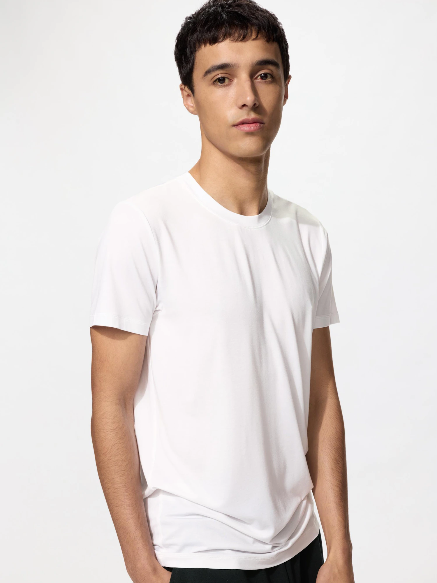 HEATTECH футболка с круглым вырезом — UNIQLO