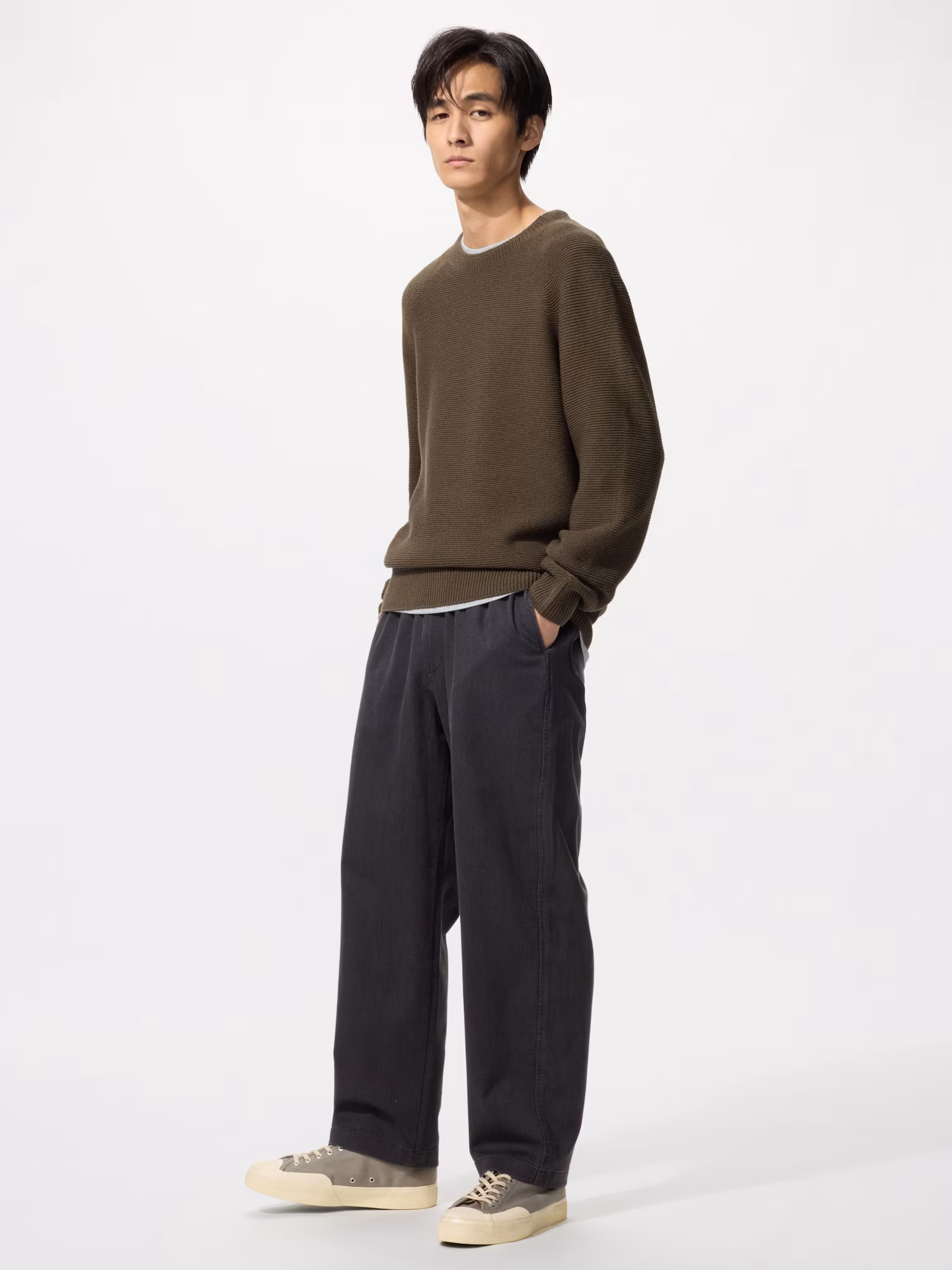 Эластичные укороченные джинсы — UNIQLO