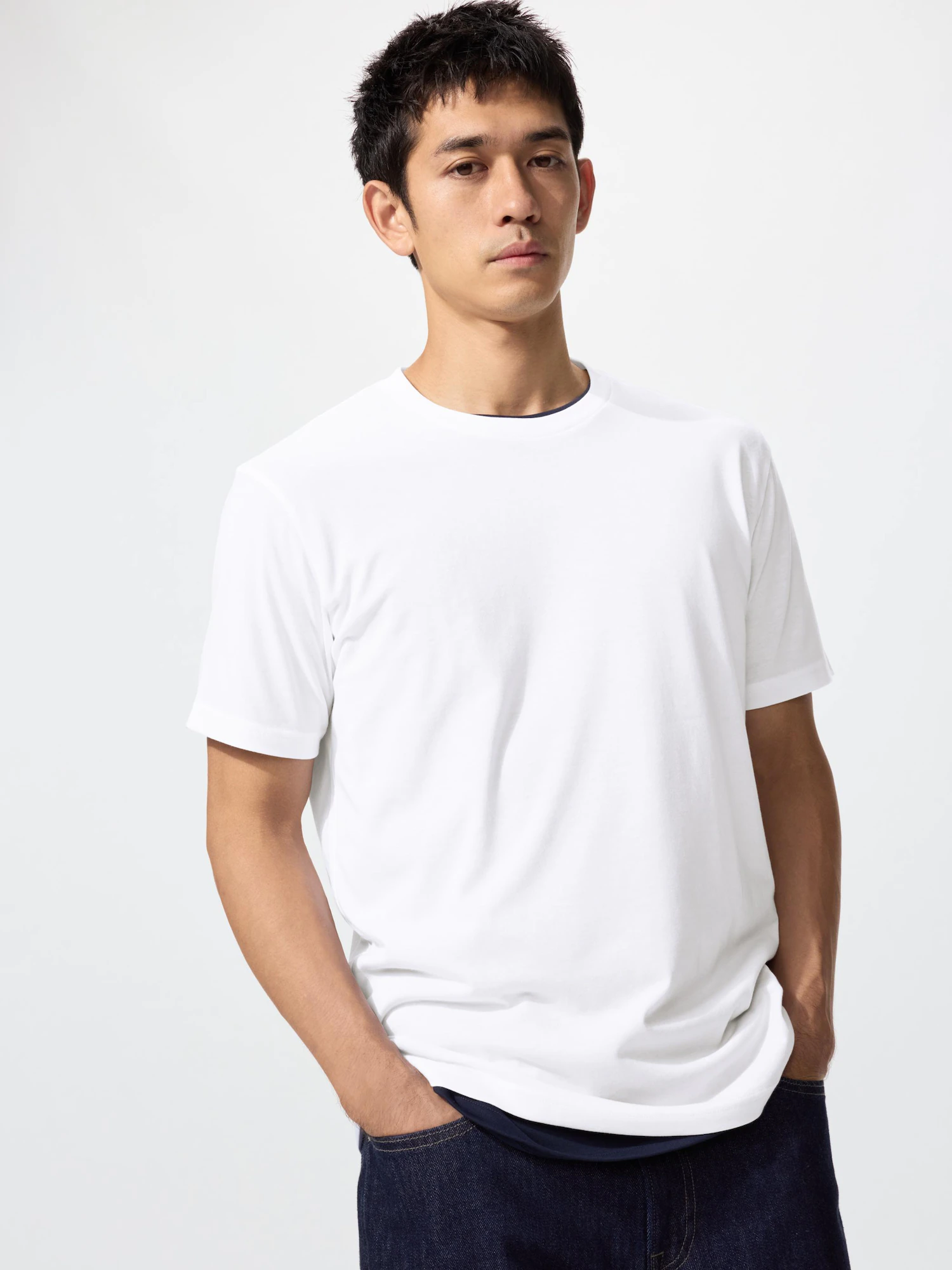 Футболка Dry цветная с круглым вырезом — UNIQLO