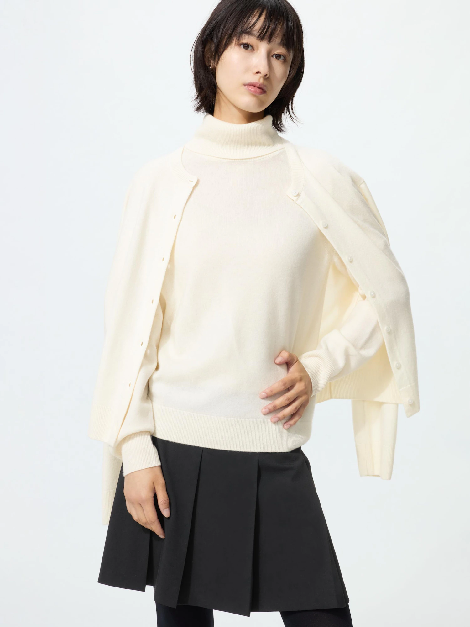 Кашемировая водолазка — UNIQLO