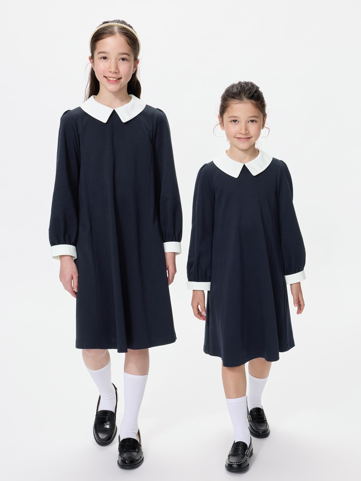 Girls нарядное трикотажное платье — UNIQLO