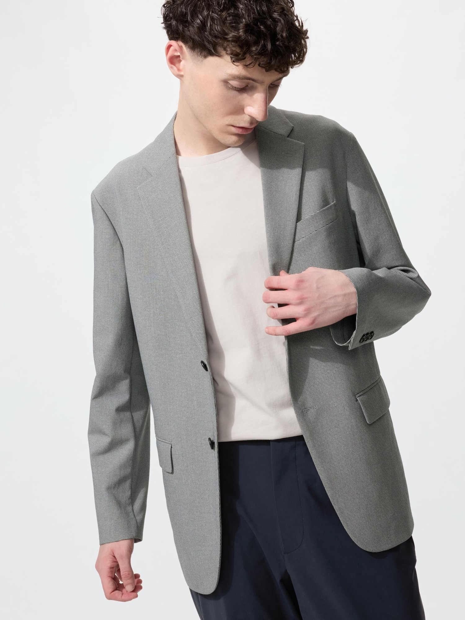 Жакет Kando «гусиная лапка» — UNIQLO