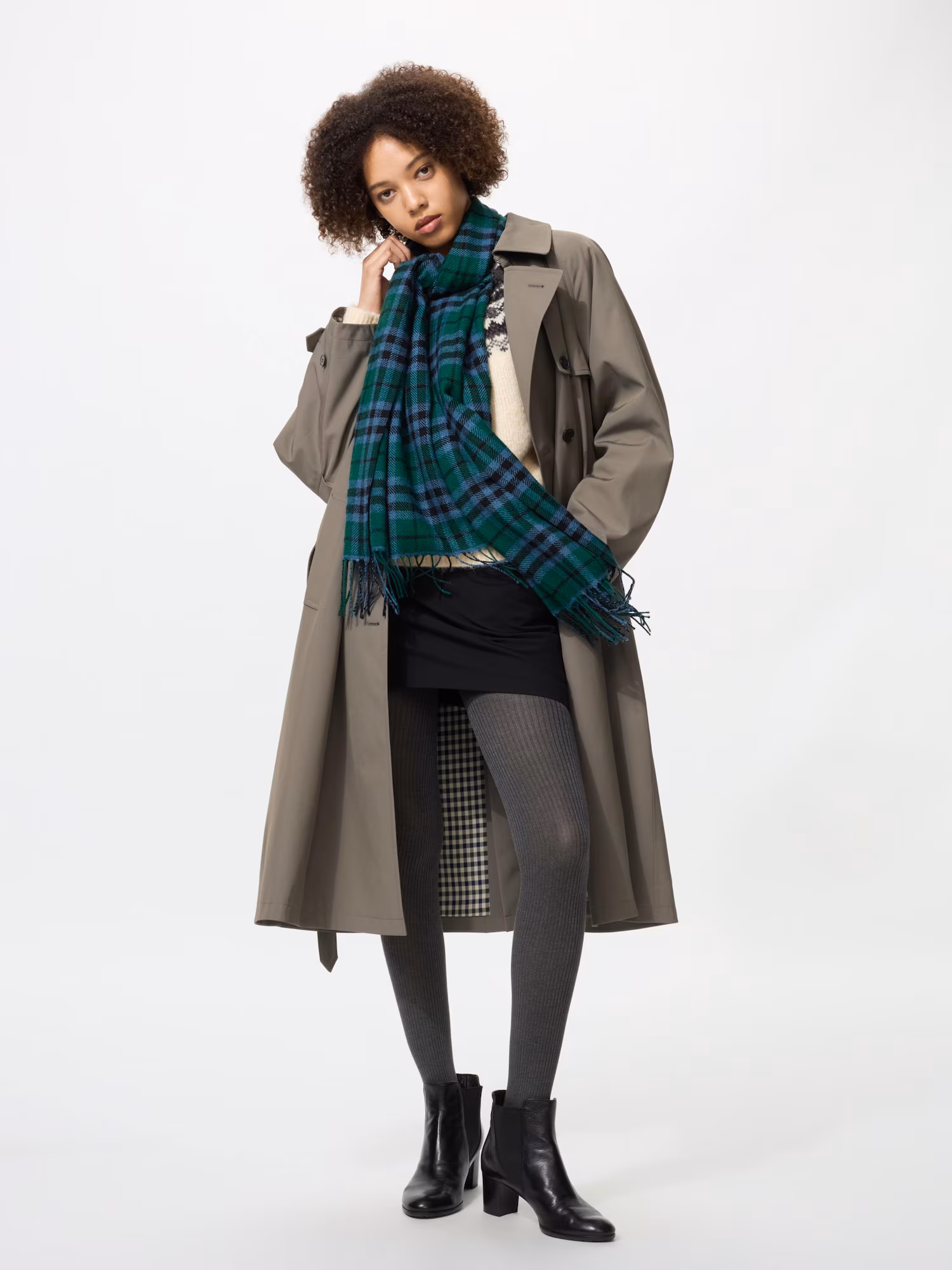 HEATTECH трикотажные рубчатые колготки — UNIQLO